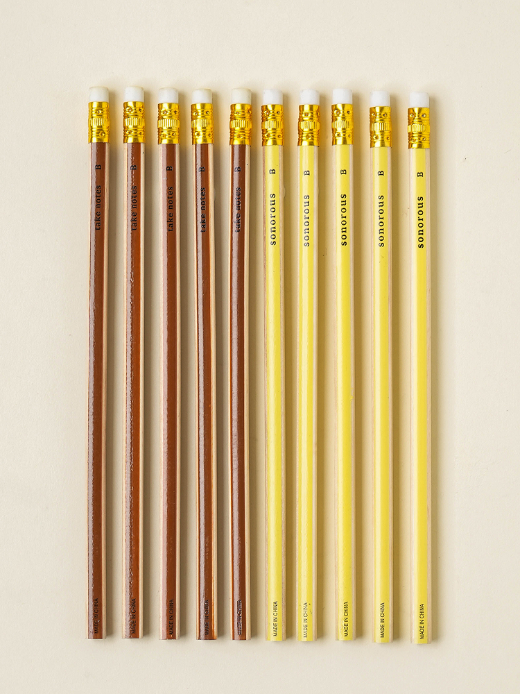 Triangular eraser pencil B 5pcs x 2 sets