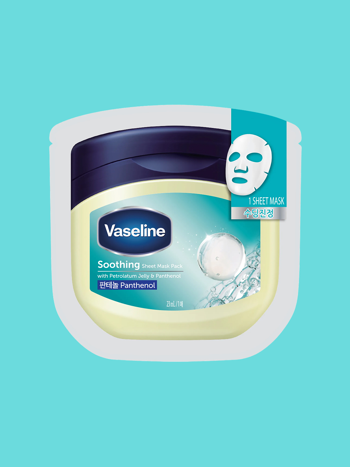 Vaseline soothing sheet mask pack 23 ml 1 sheet