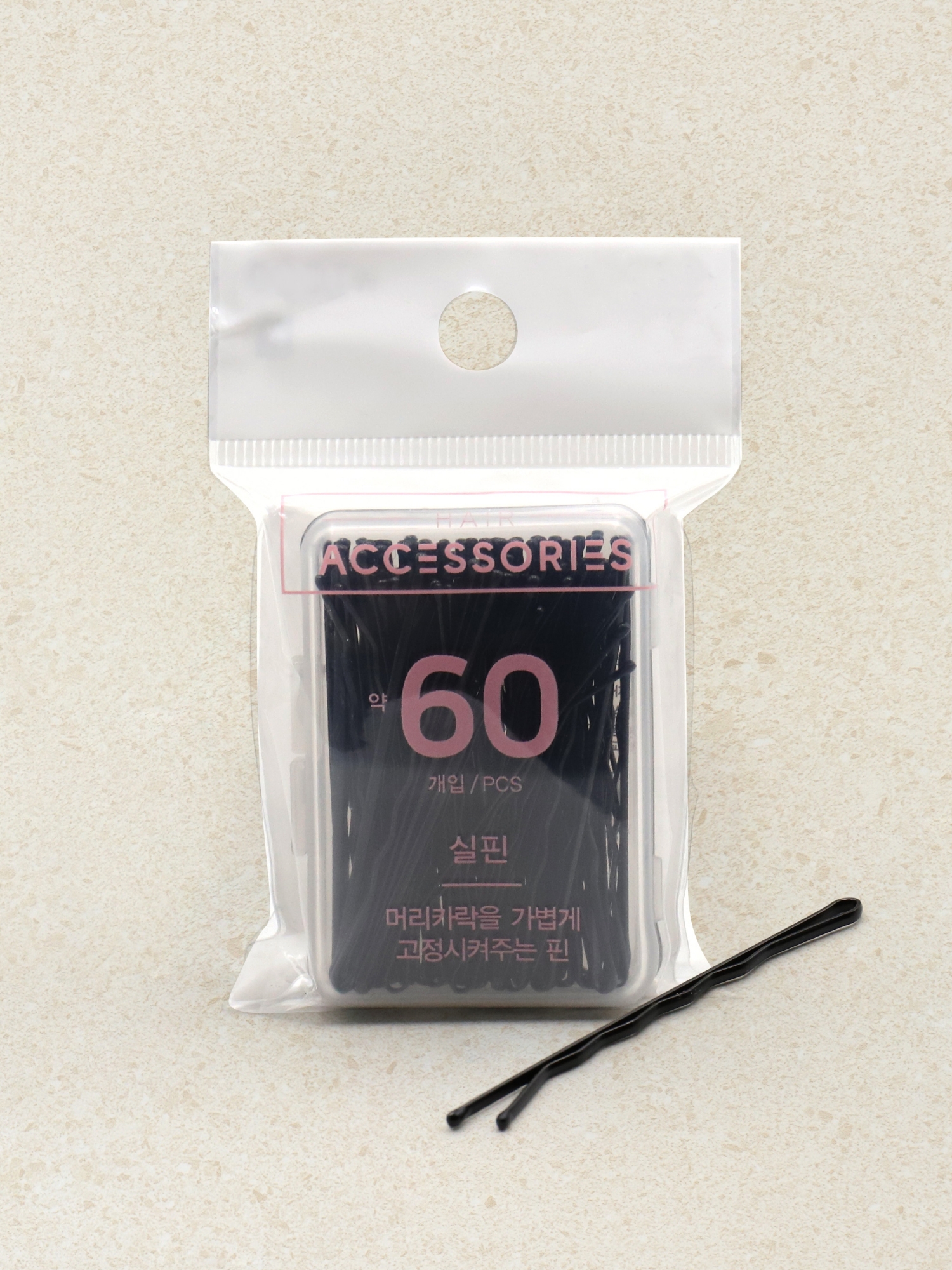 Hair wavy bobby pin 6cm 60P