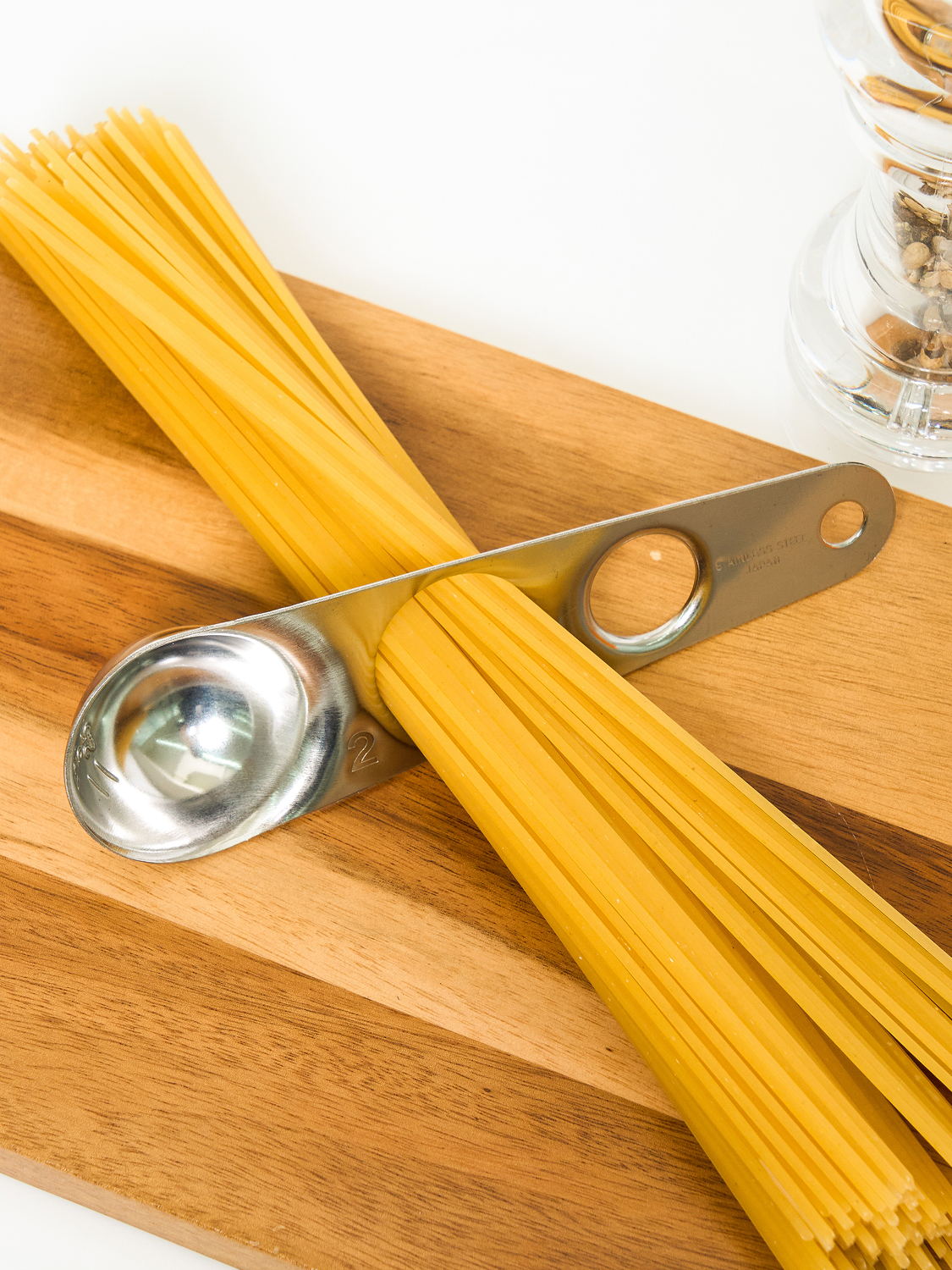 Japanese stainless steel pasta measuring spoon