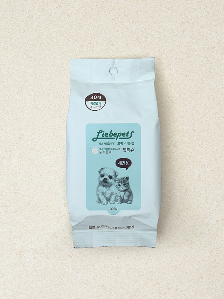 [Pet] Boryeong Live Pet facial tissue 30 sheets