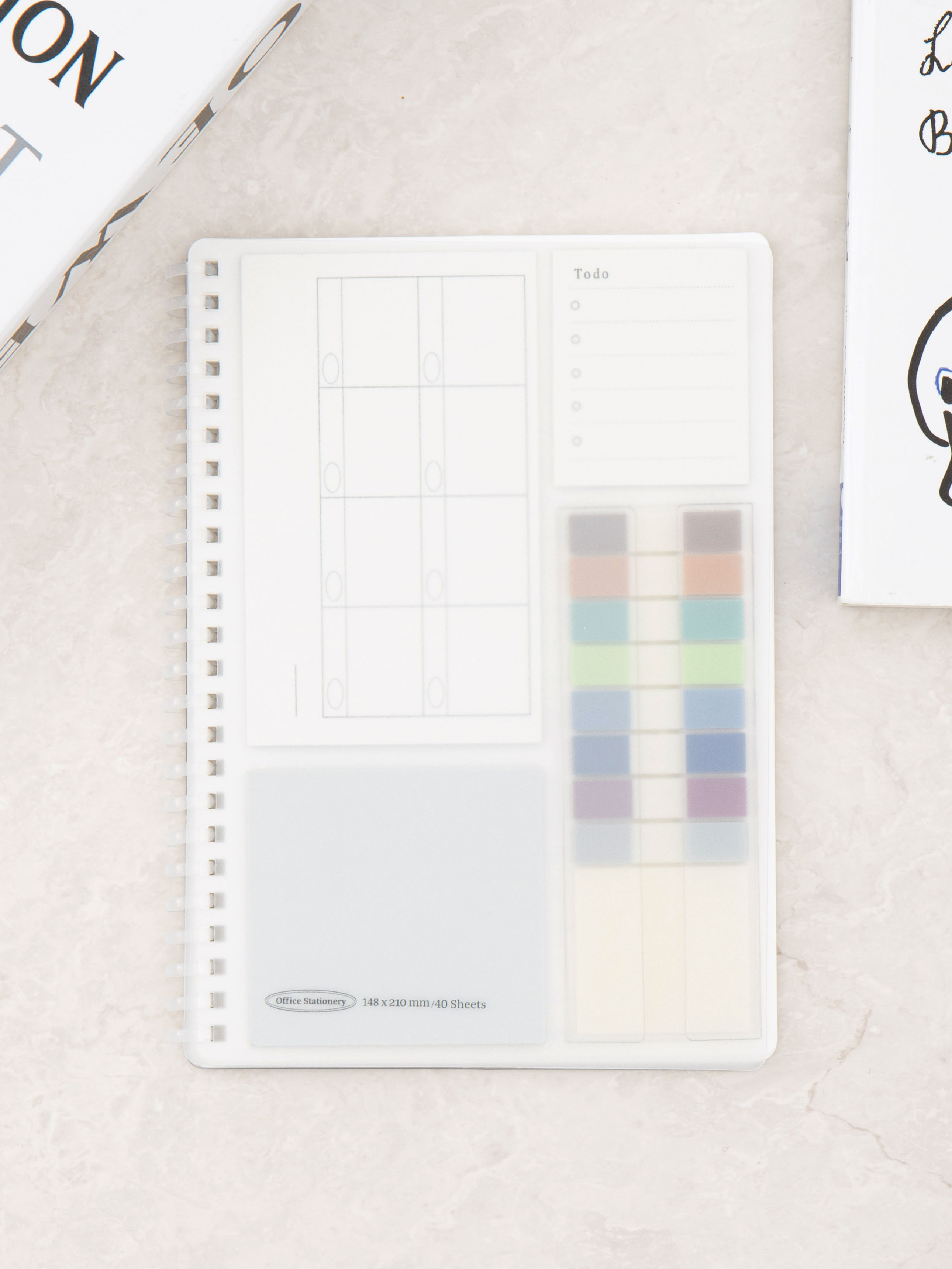 Office soft spring wired notebook A5 40 sheets