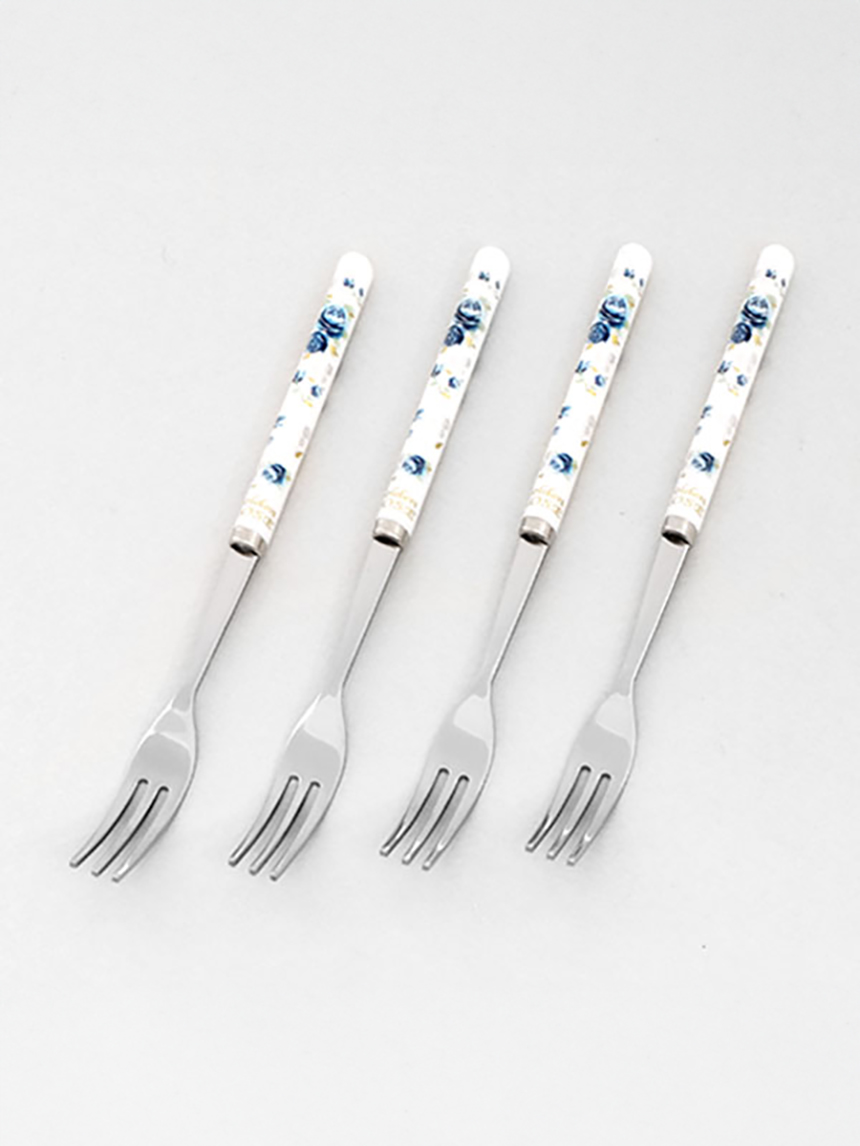 Imperial rose stainless steel straight tea fork (4 pieces)