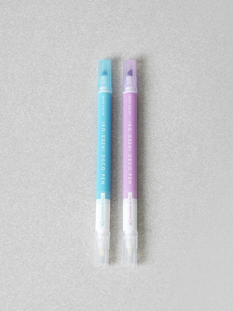 Erasable deco pens (2 pack) Blue & Purple