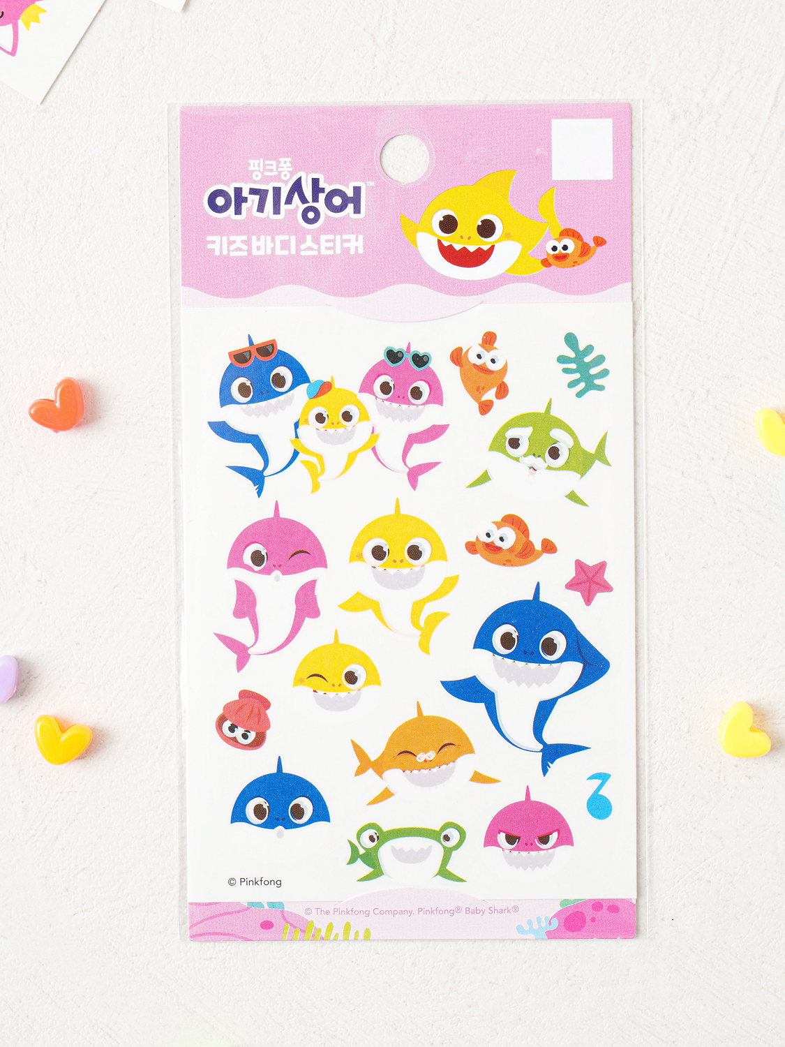 Pinkfong Baby Shark Kids Body Sticker