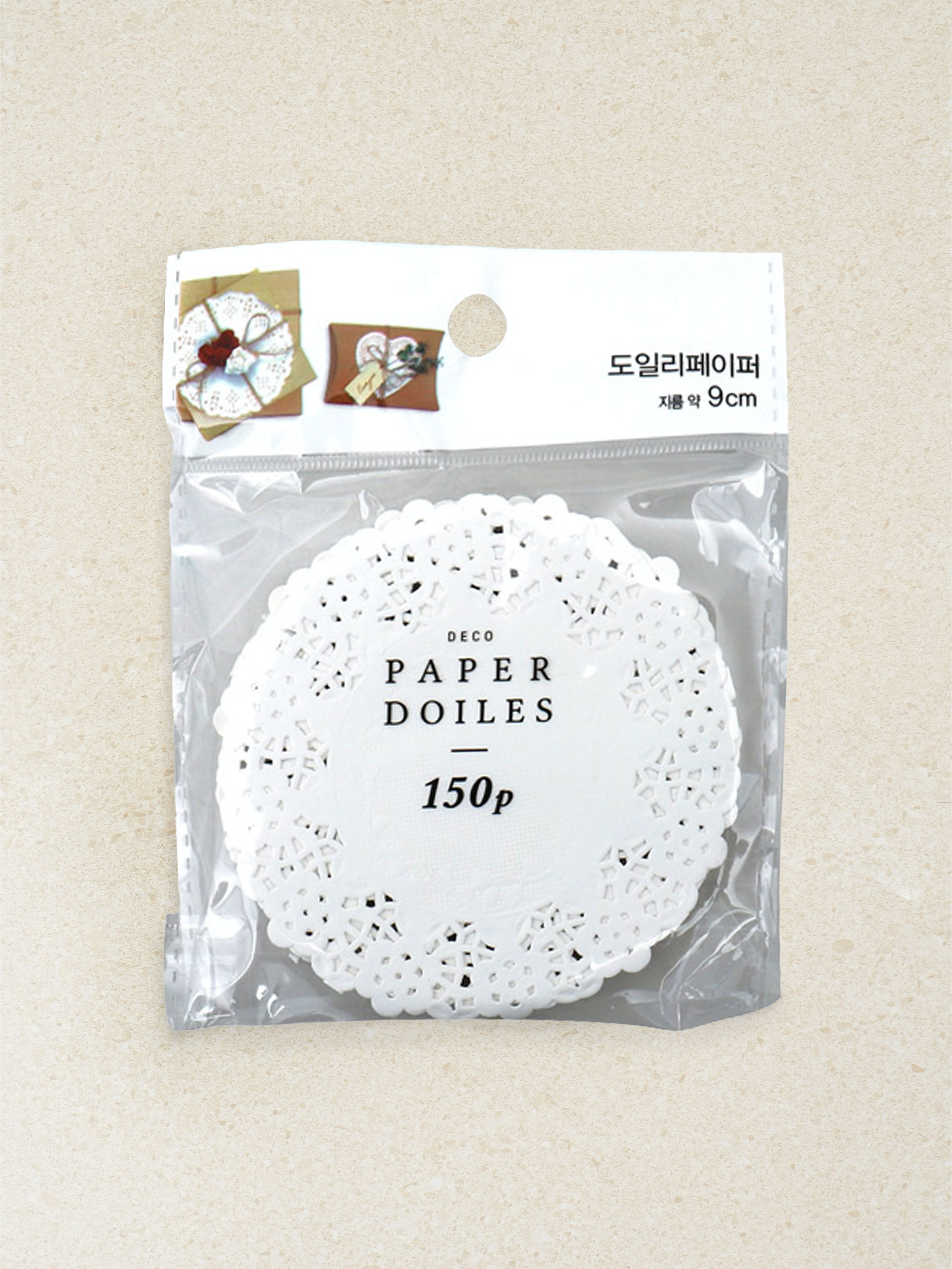 Round doily paper 9cm, 150 sheets