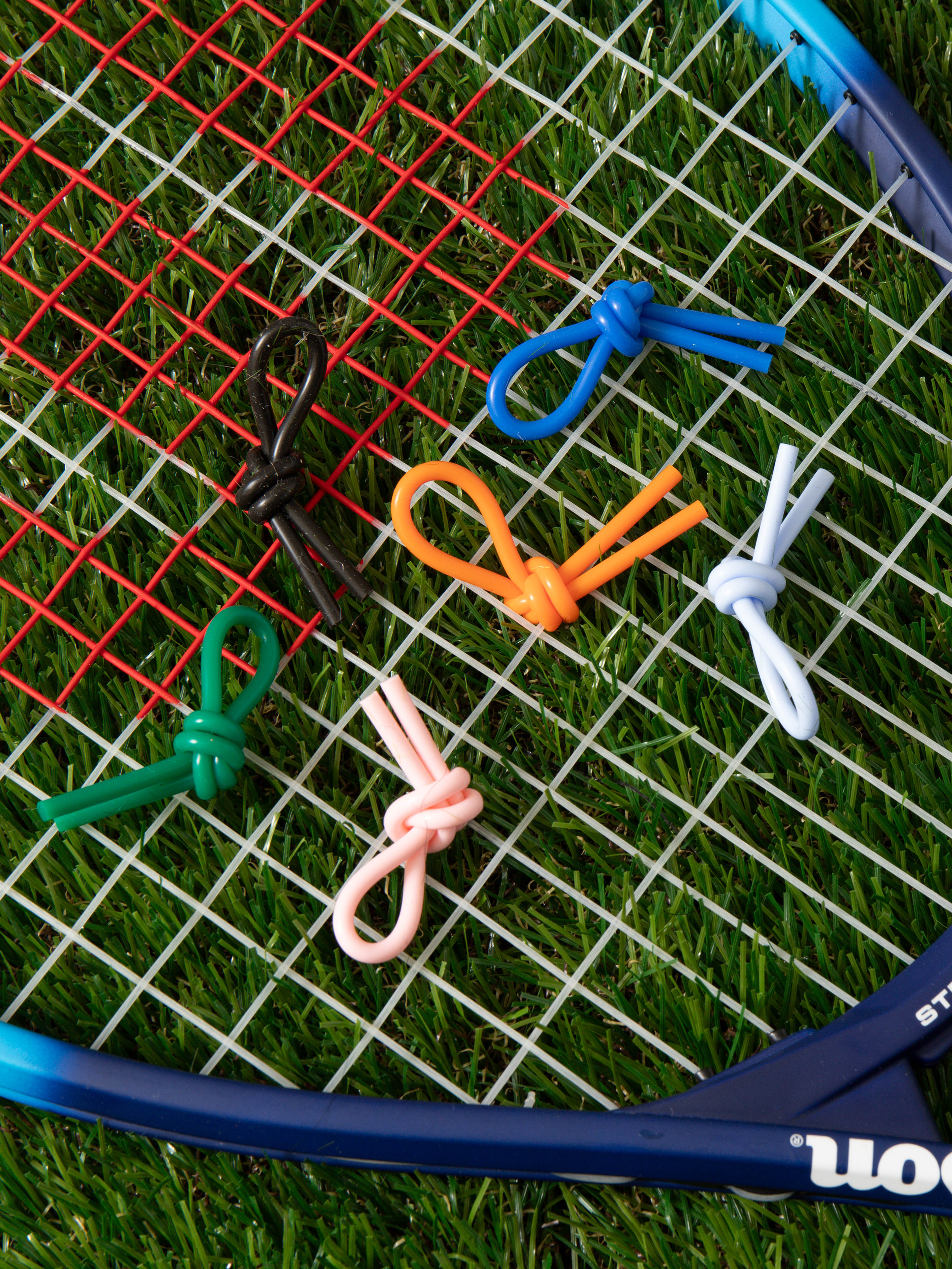 Tennis racket knot dampener 6pcs