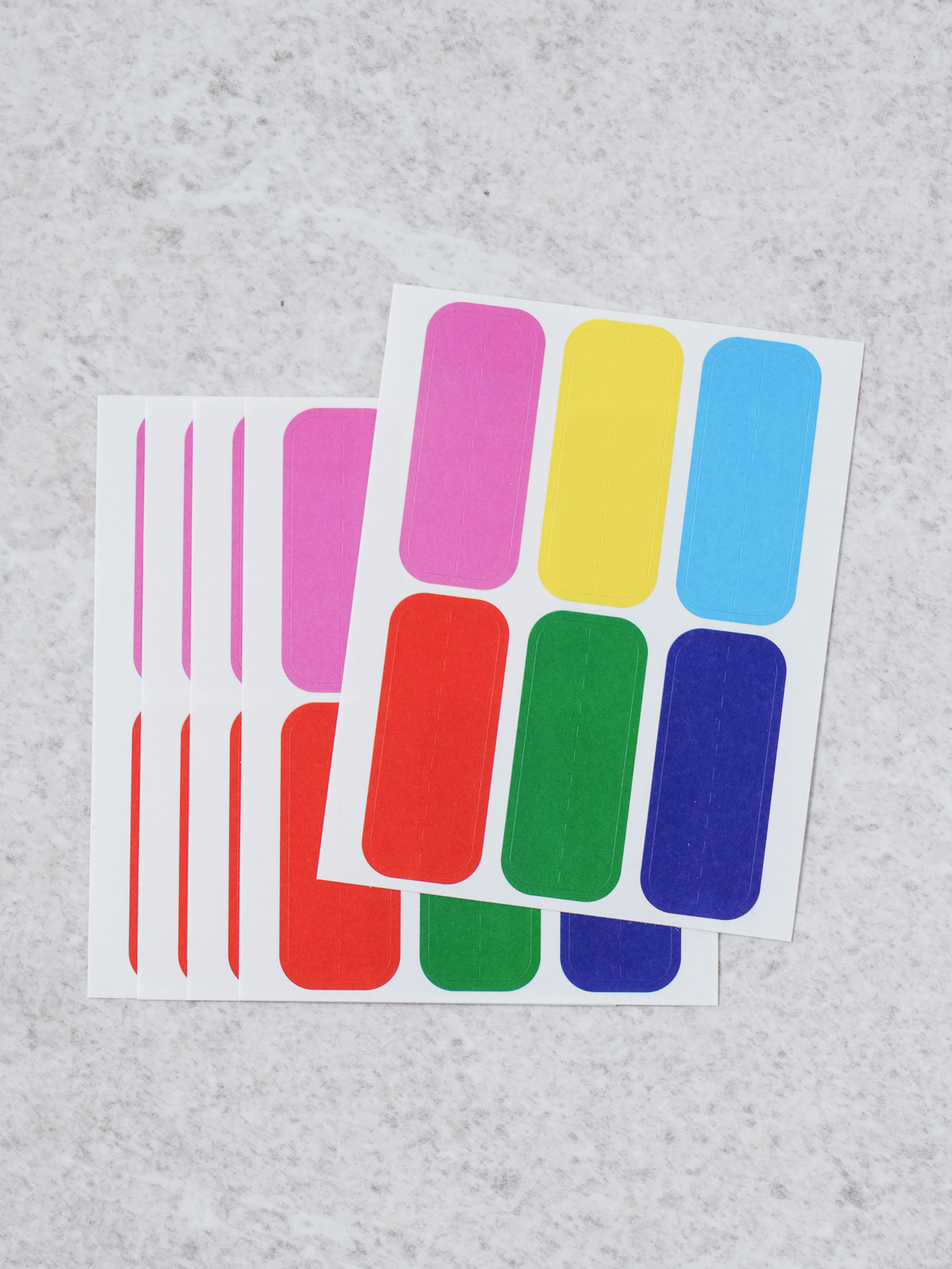 Made in Japan rainbow folding index large size 5 pieces