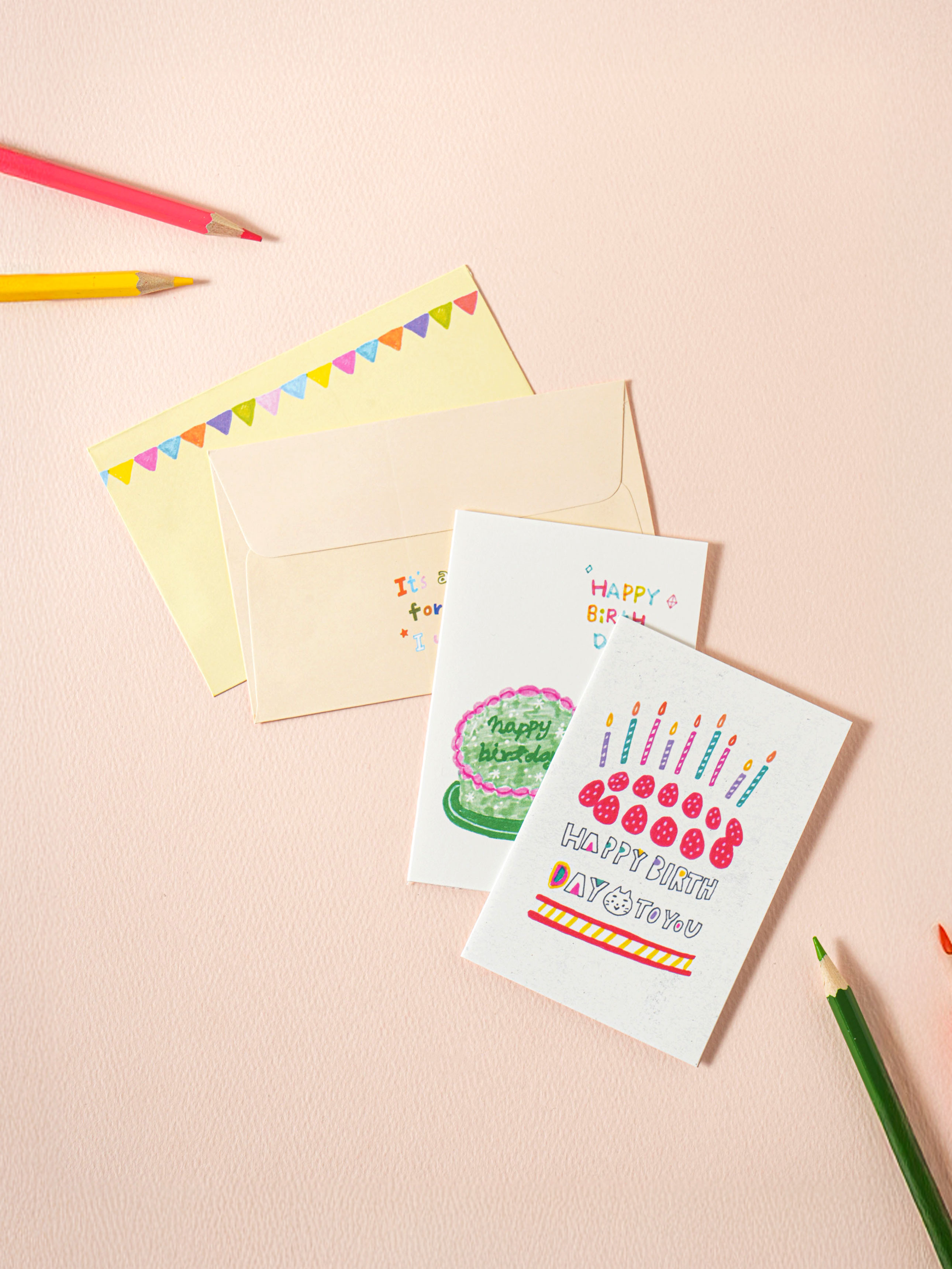 Milo greeting card 2 piece cake