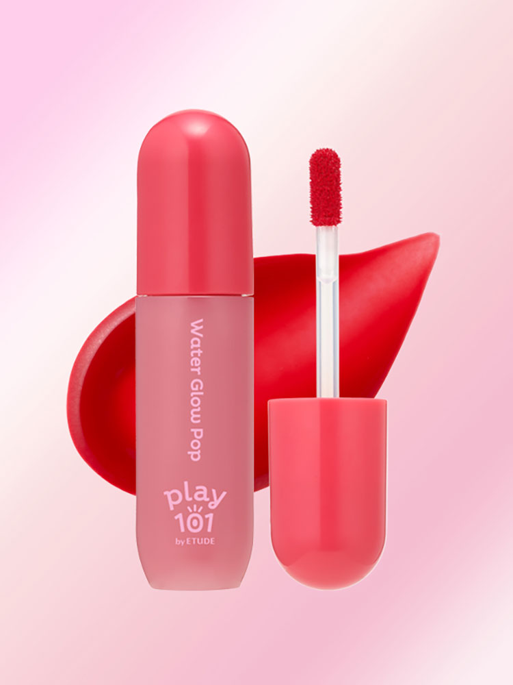 [04 Cherry Soft Tok] Play 101 By Etude Water Glow Tok Tint