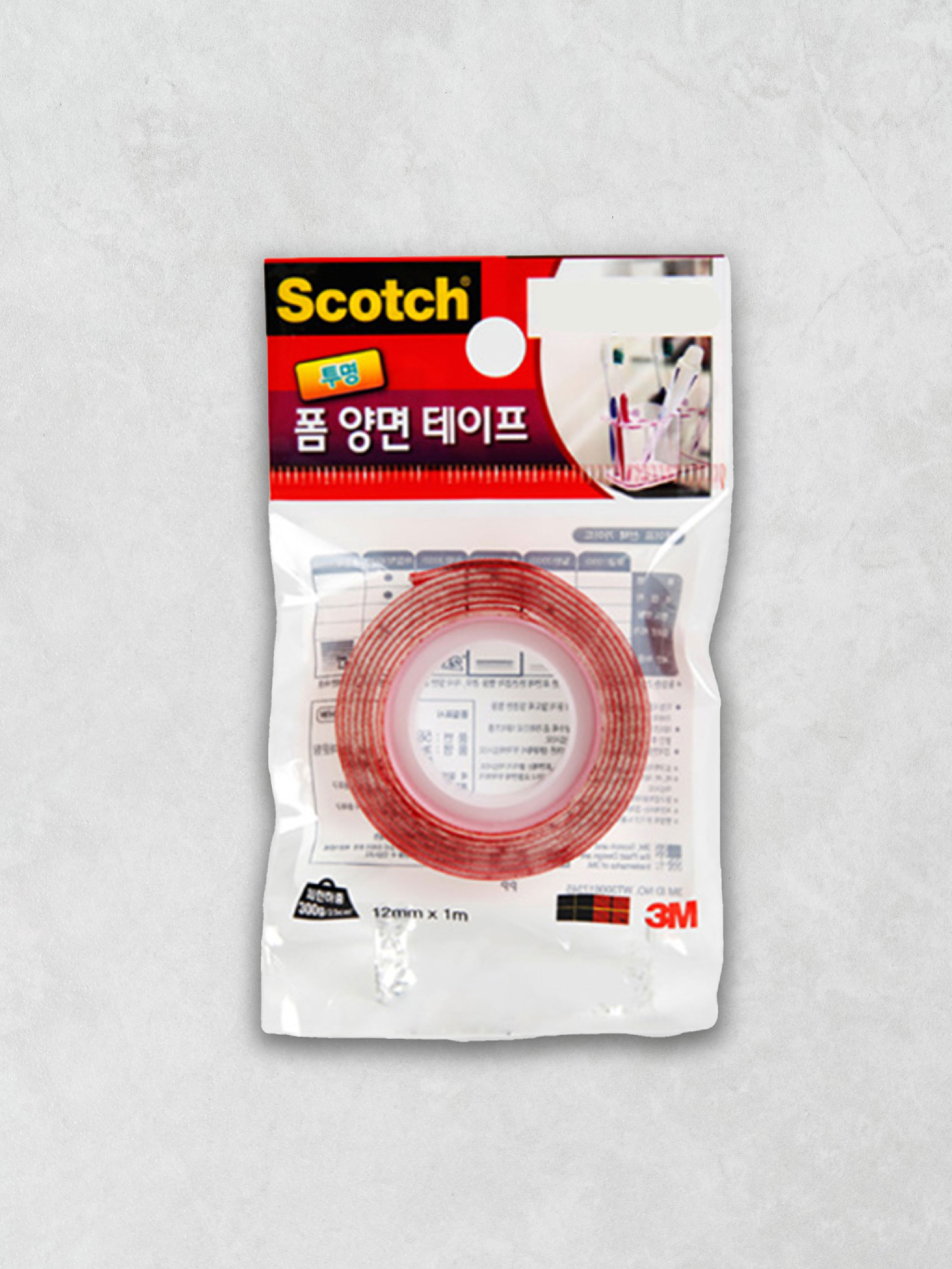 3M Scotch strong transparent mounting foam double-sided tape