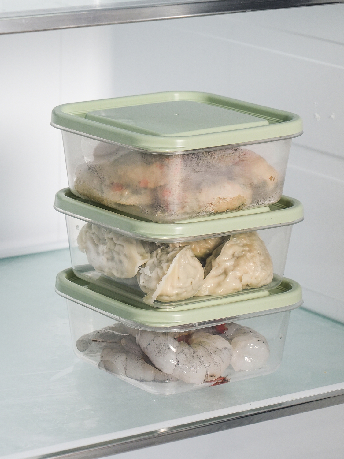 Microwave Container 380 ml 3pcs Square