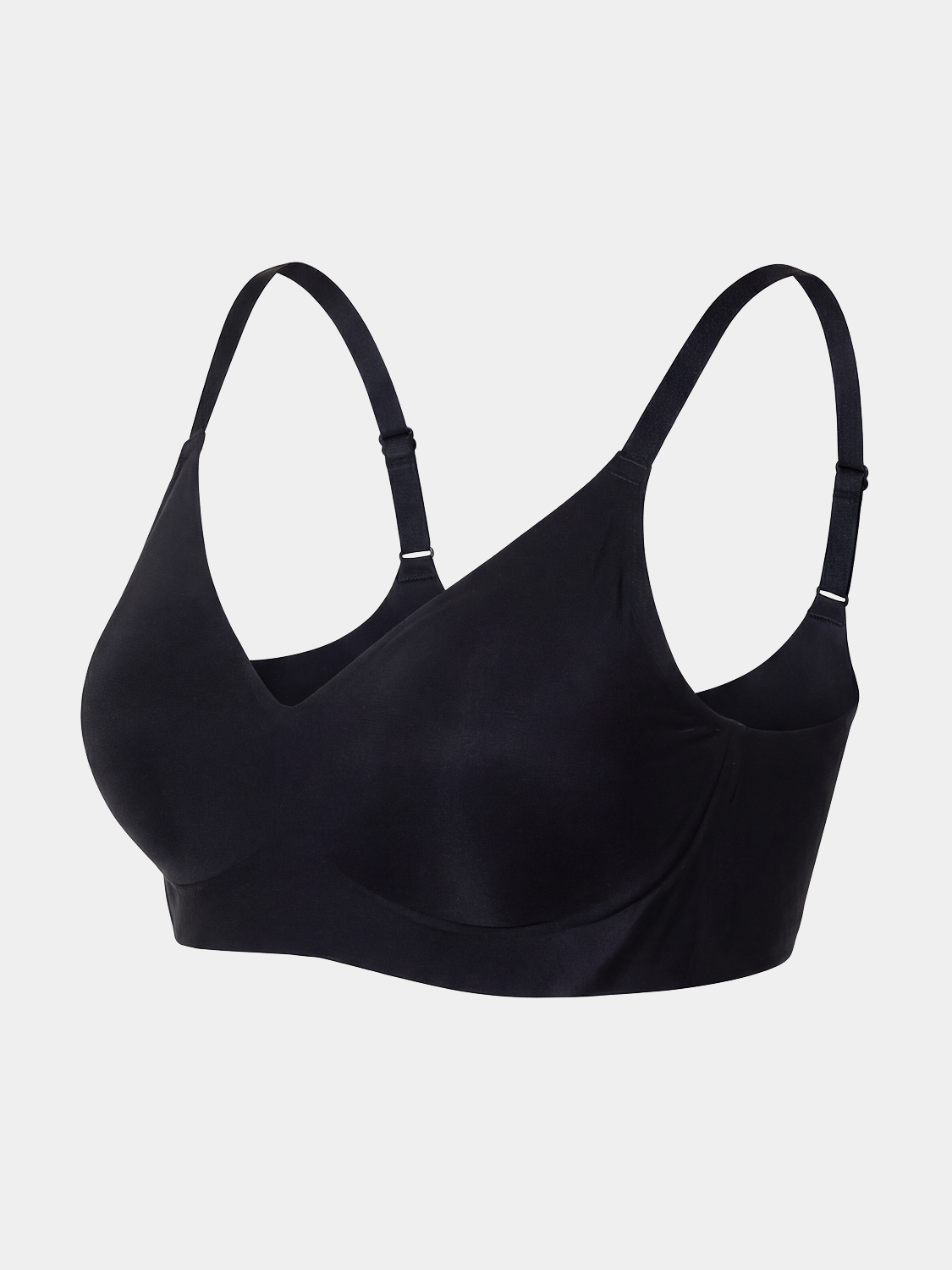 [Women] Hook type simple seamless bra A/B/C/D black