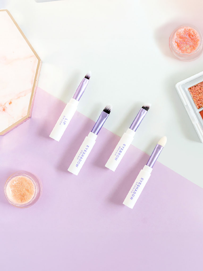 4-stage assembled makeup brush