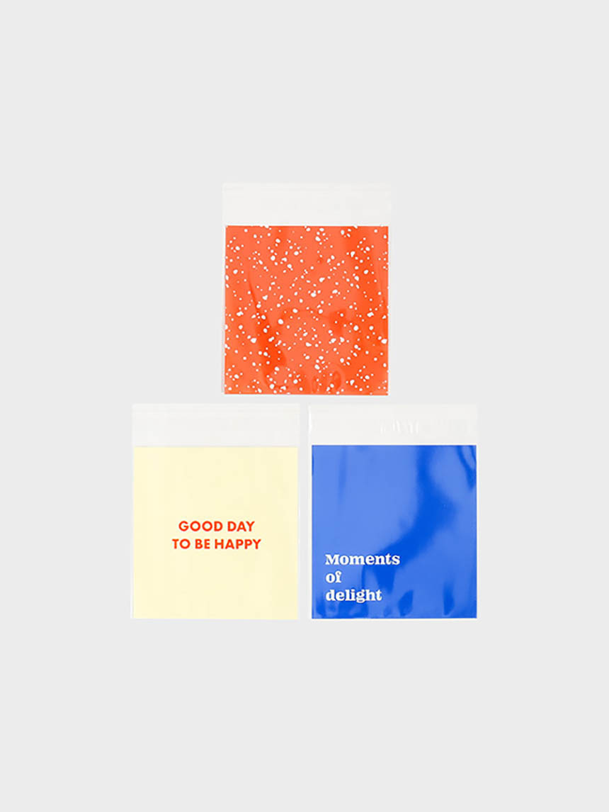 Square simple adhesive packaging bag