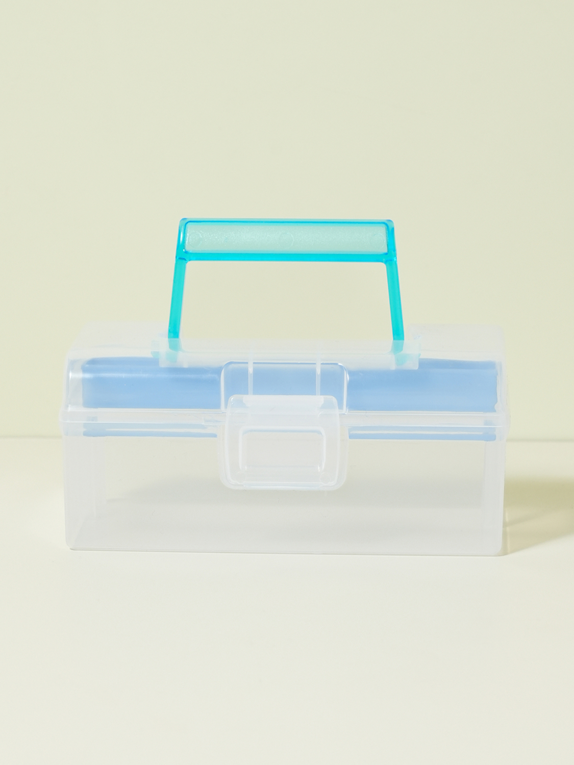 Made in Japan Yamada translucent storage box blue