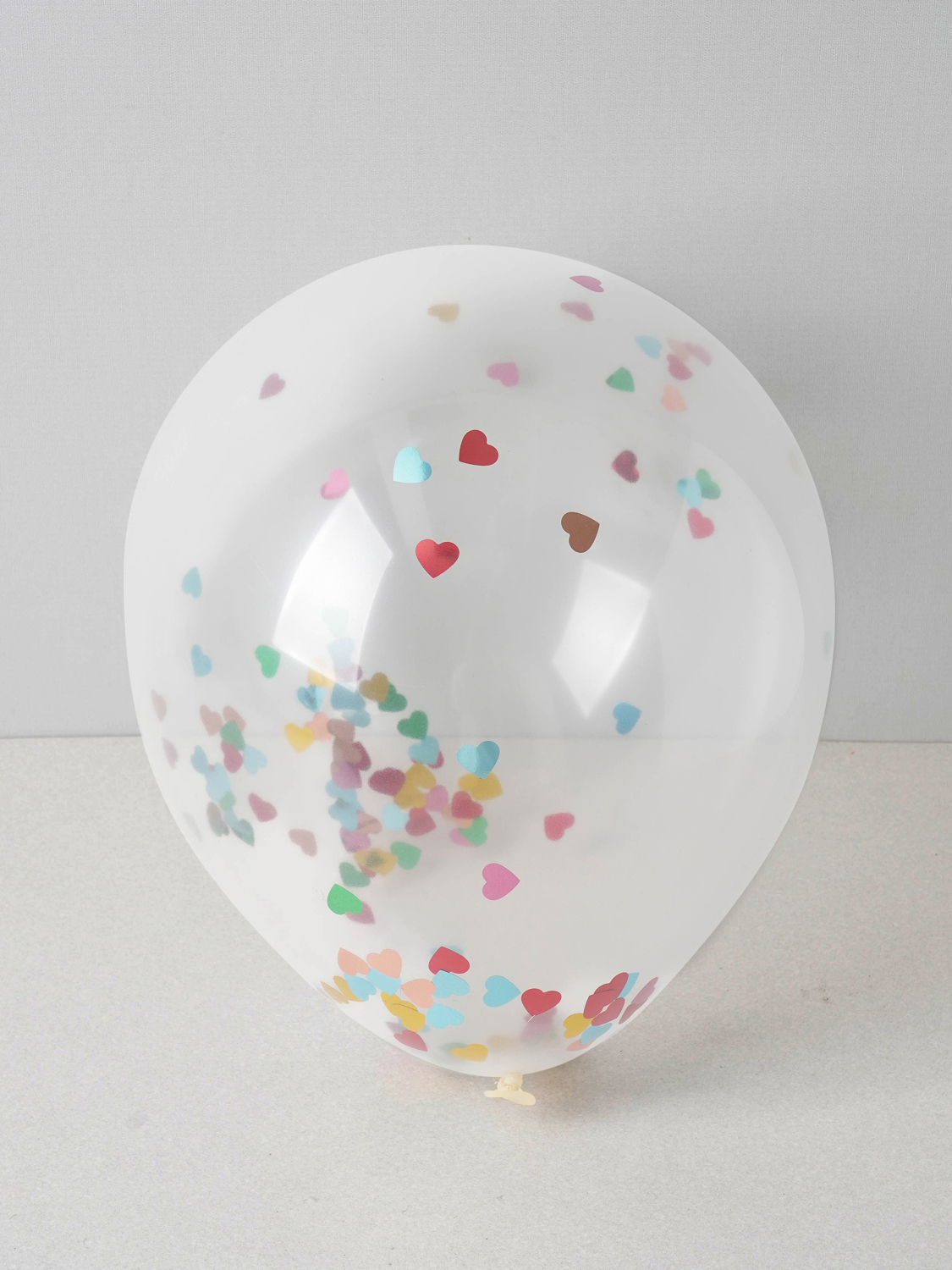 Party confetti balloons 30 cm 5 pieces rainbow heart