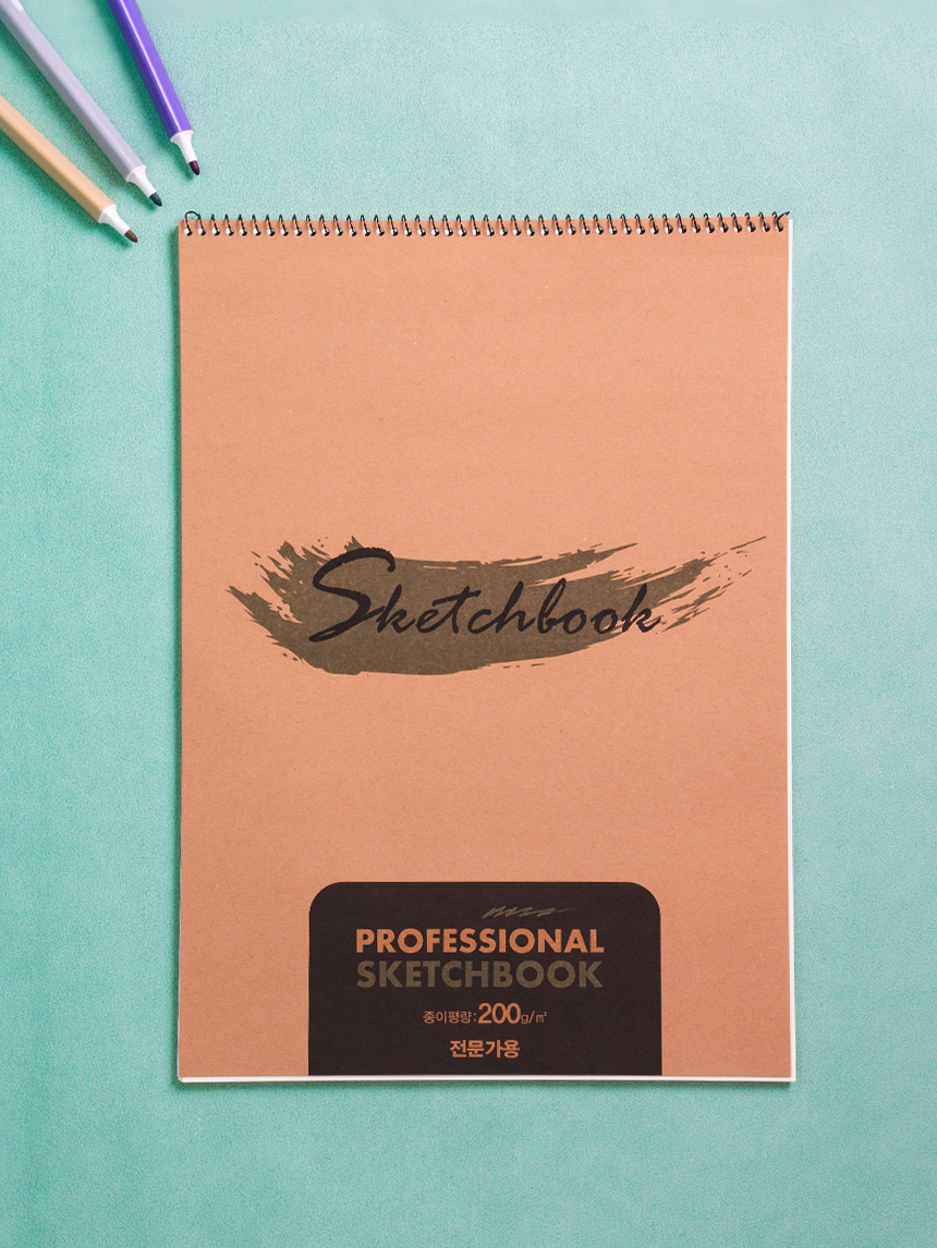 14 sheets of professional 5-section sketchbook