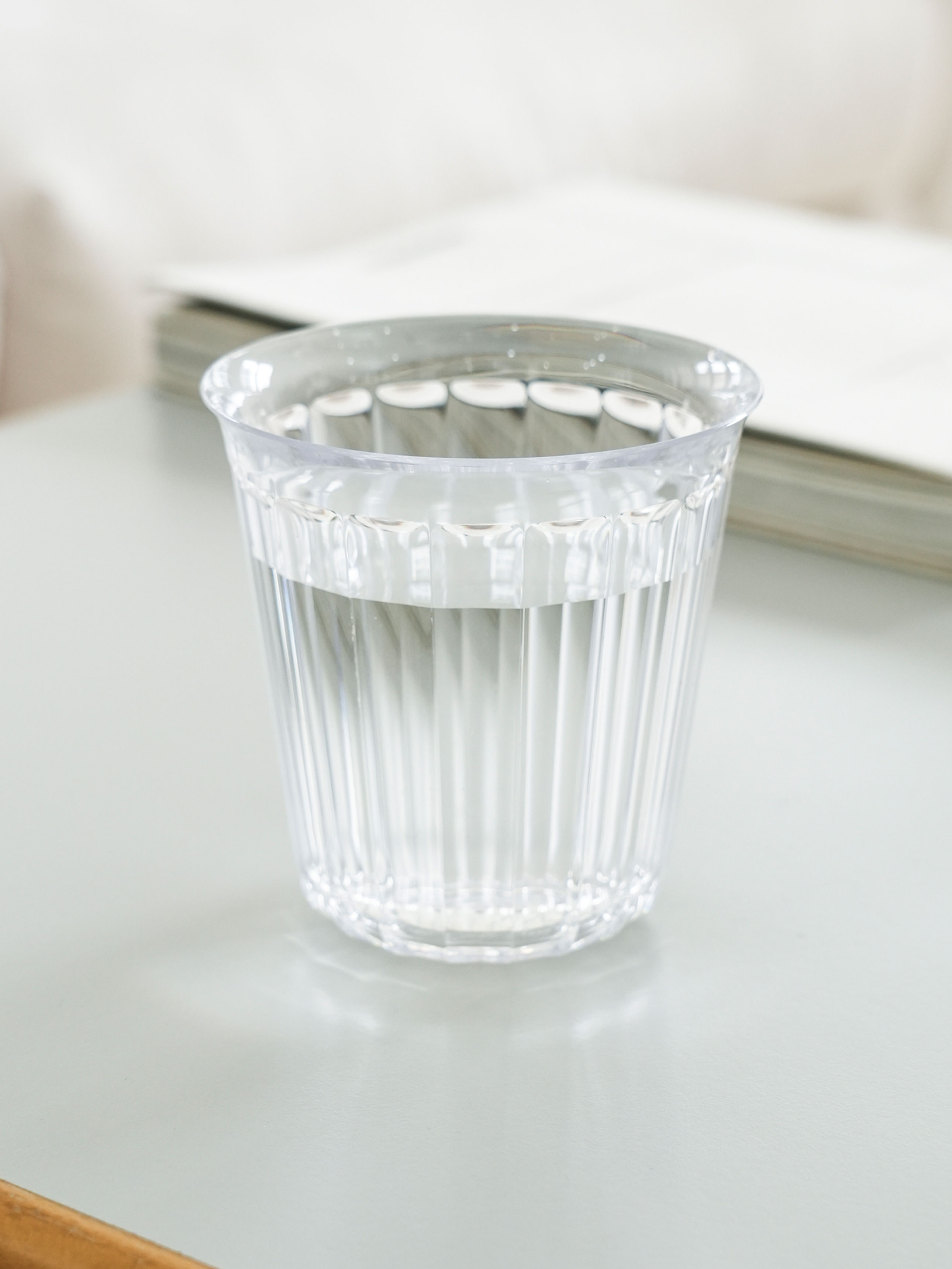 Pearl clear water cup made in Japan (approx. 280 ml)