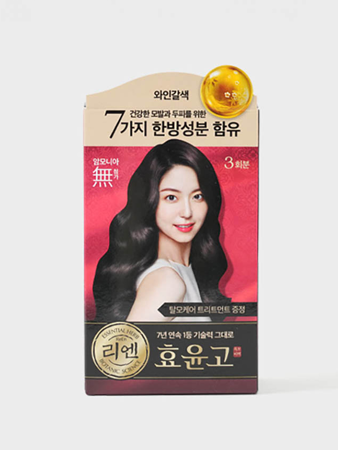 Lien Black Hair Secret Hyoyun Go Cream Dye (Wine Brown)
