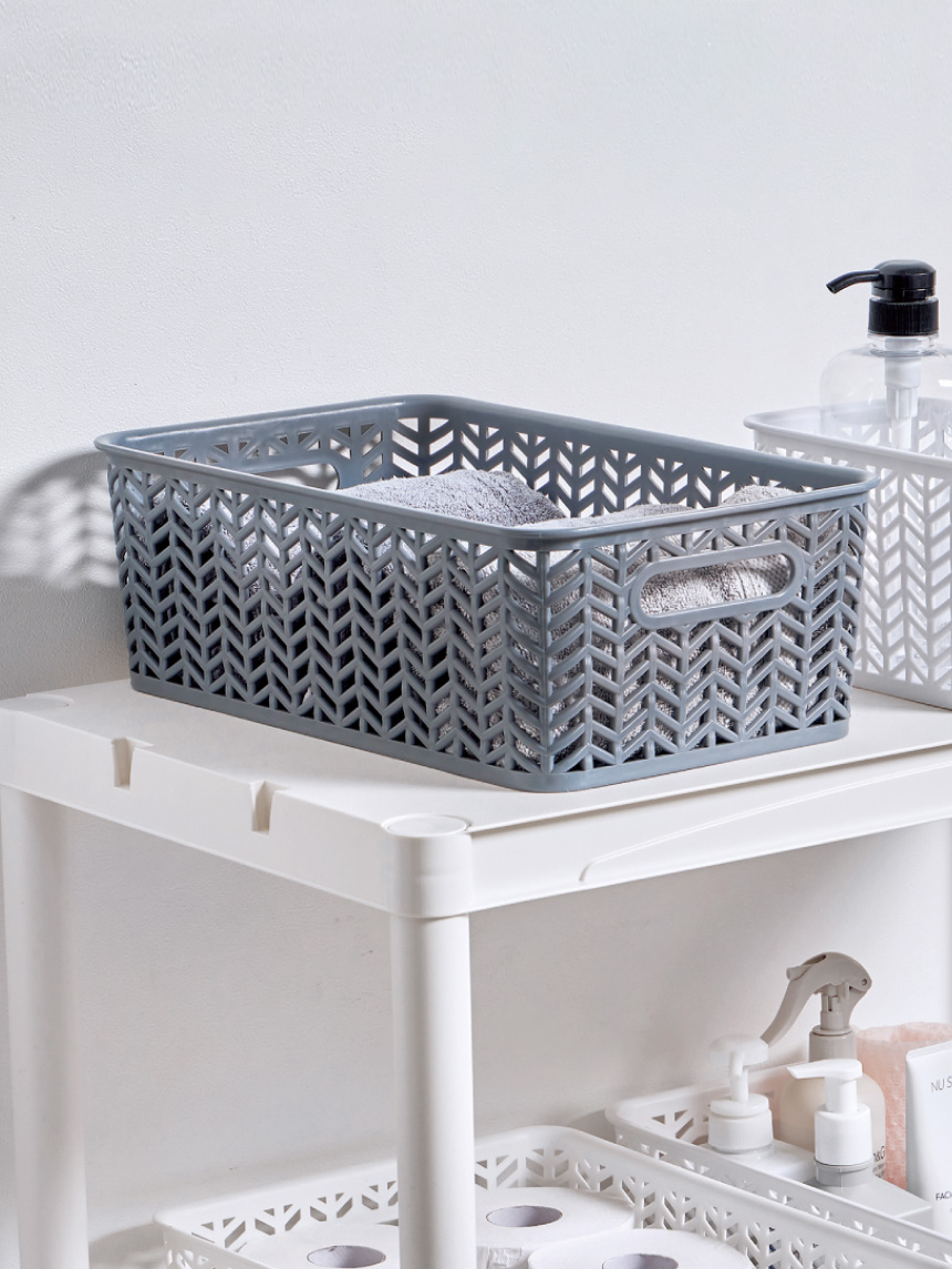 Herringbone pattern basket No. 4