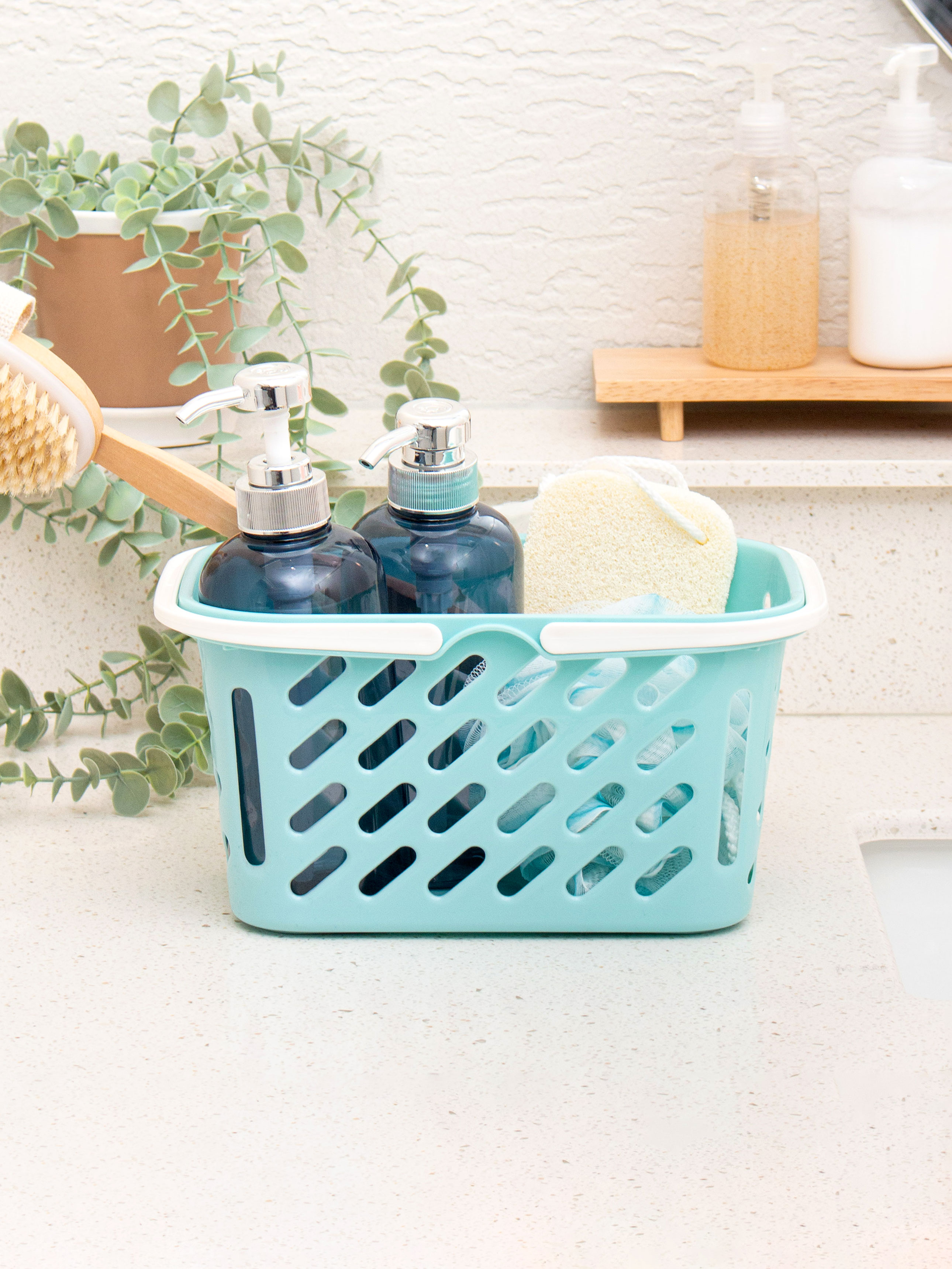 Multi-purpose handle basket blue