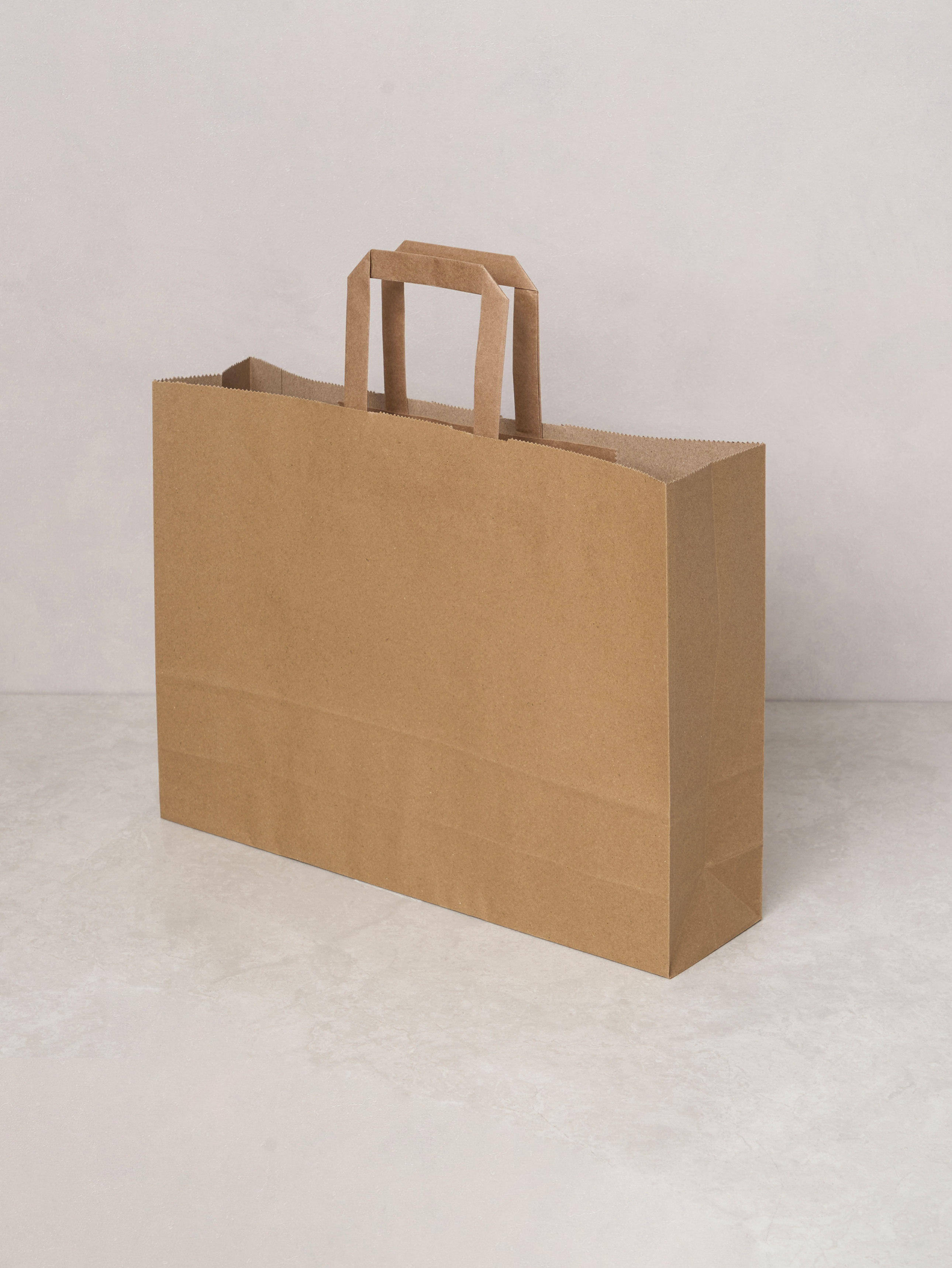 Kraft horizontal shopping bag 36