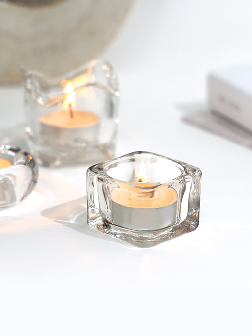 Unscented white tea candles (50 pieces)