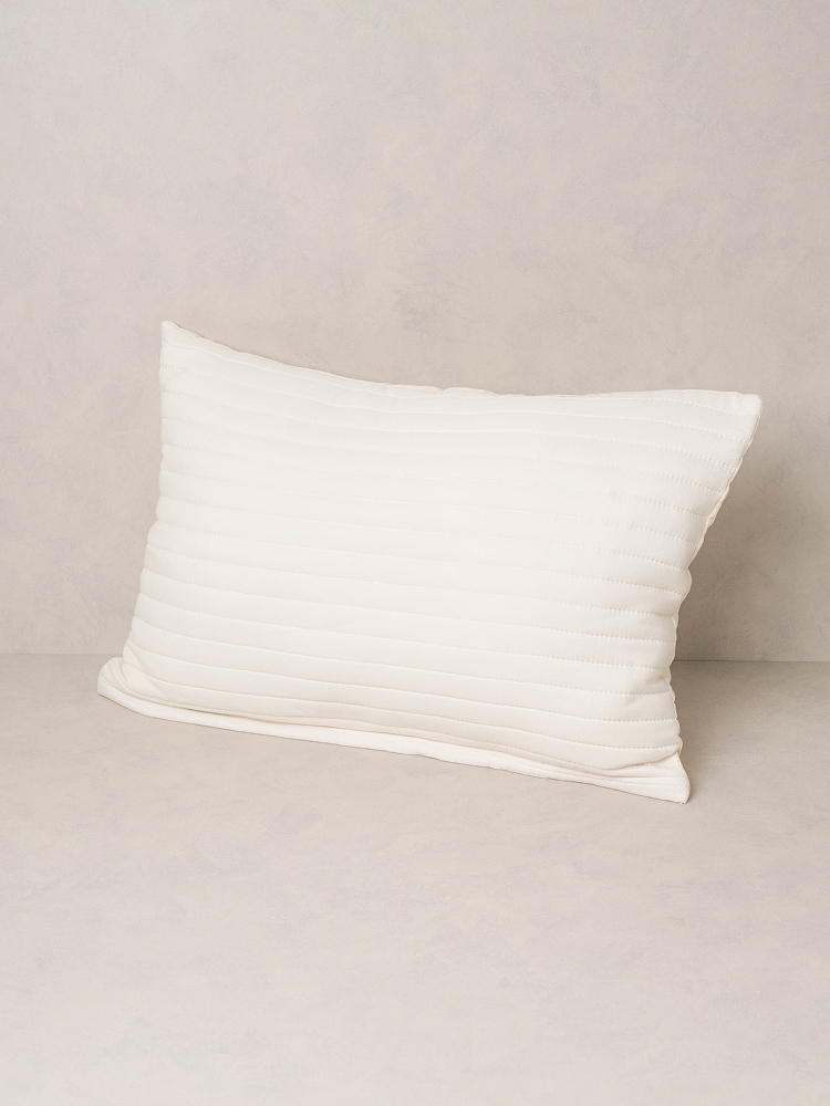 고주파 베개 커버 지퍼형 60 X 40 cm 아이보리