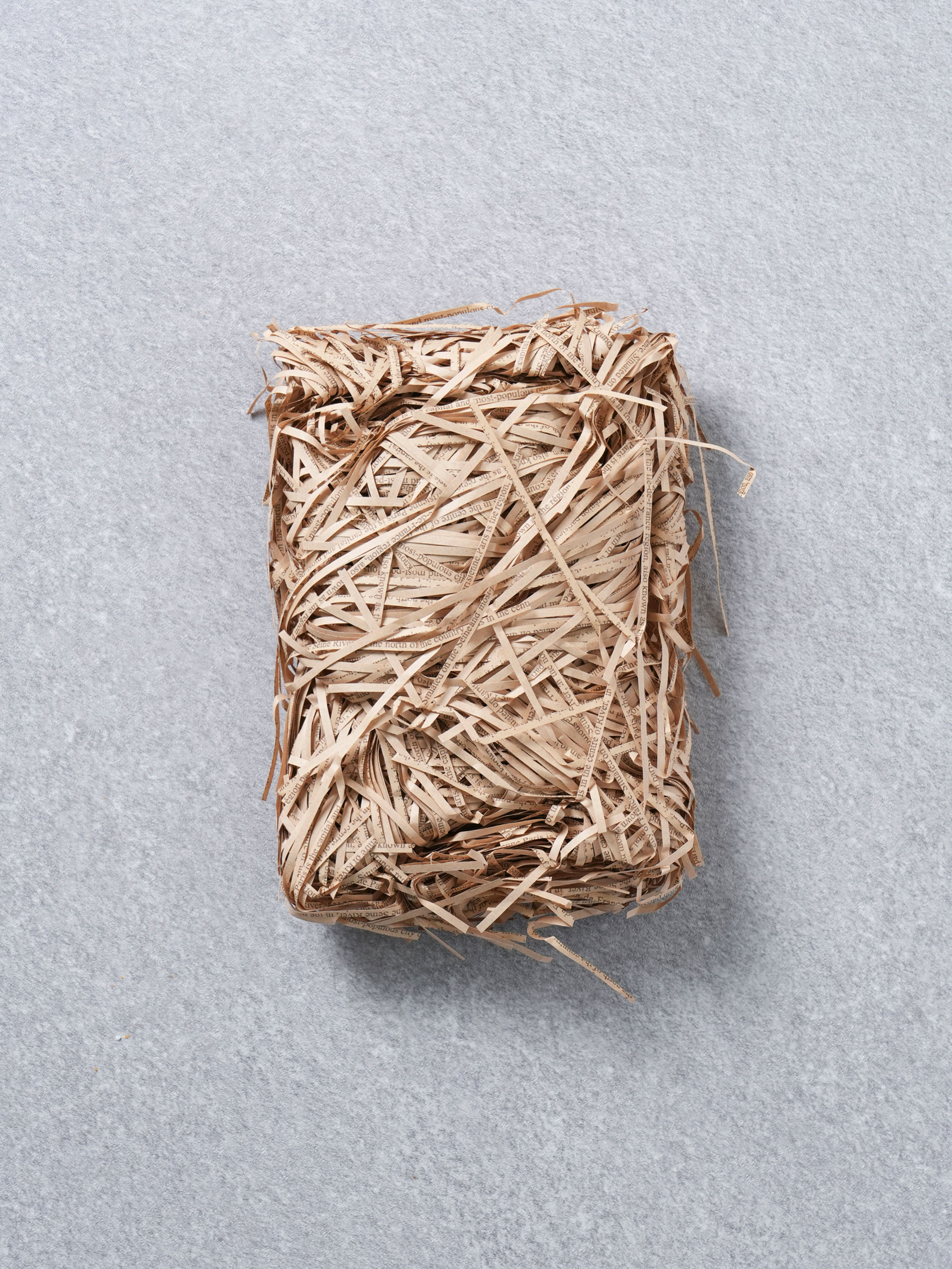 Paper stuffing (45g) lettering_beige