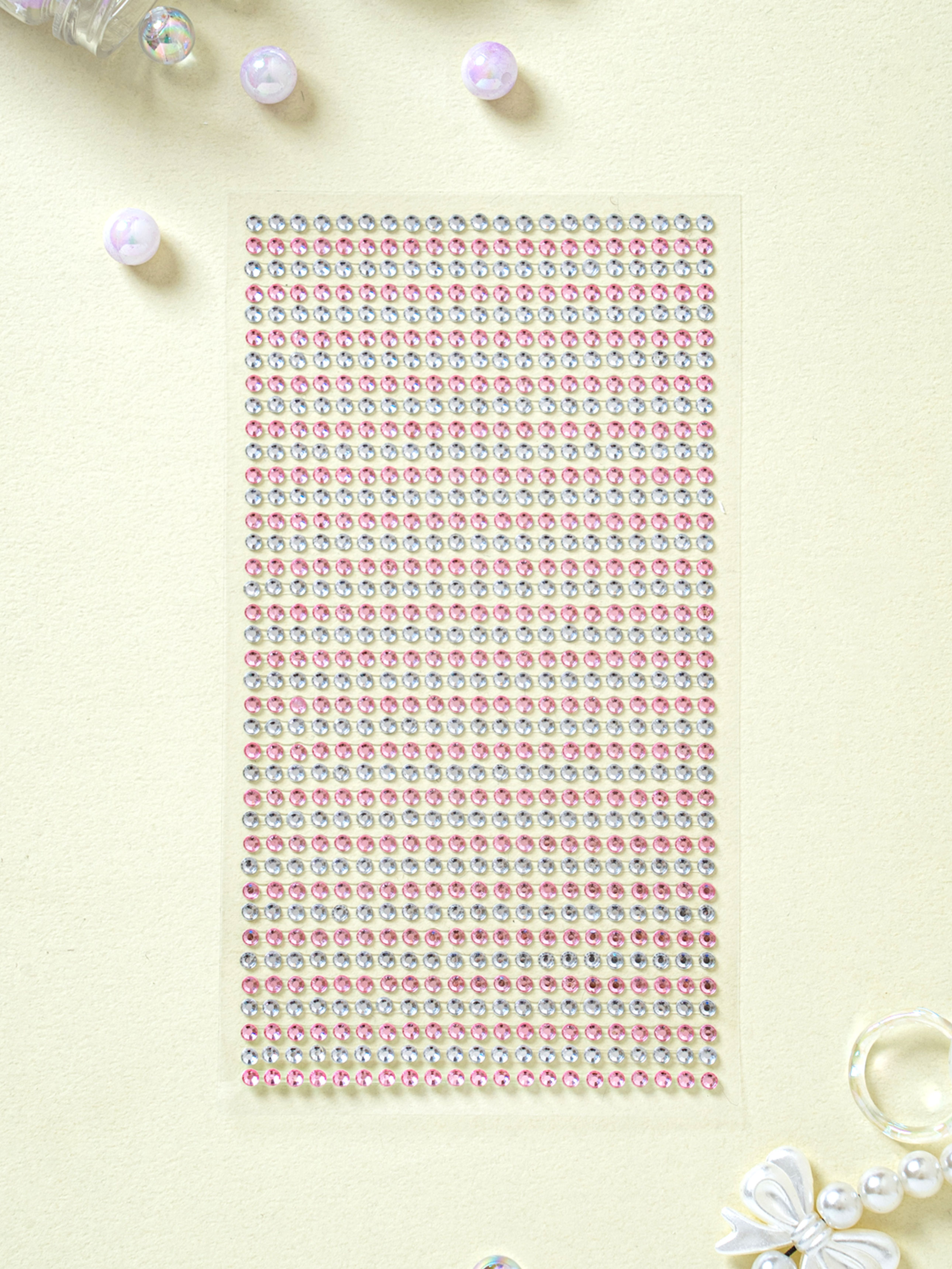 Gem Circle Sticker 3 mm Pink