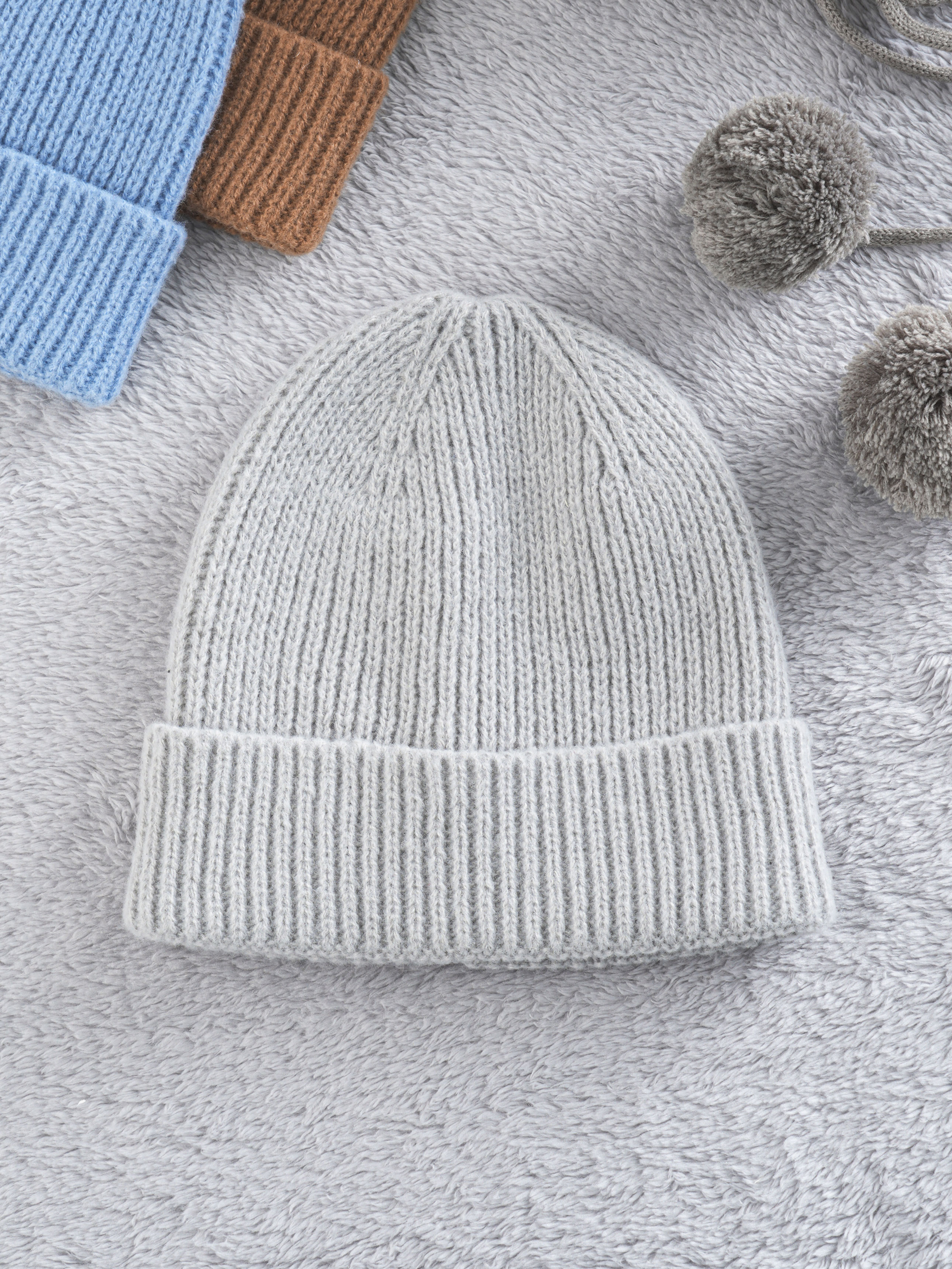 solid color knit beanie