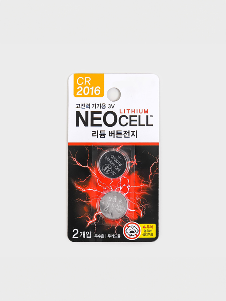 Neocell lithium button cell CR2016 2pcs