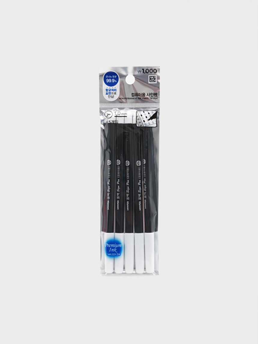5 antibacterial computer marker pens