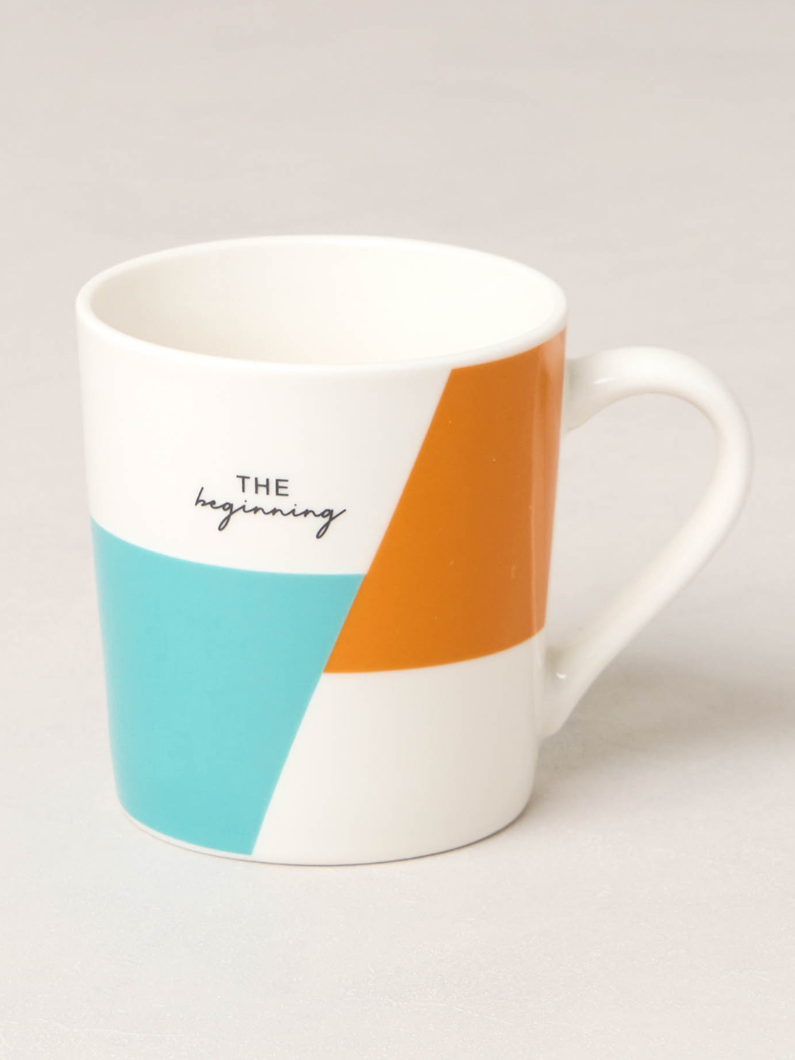 Color lettering diagonal color pattern mug (approx. 250 ml) 1