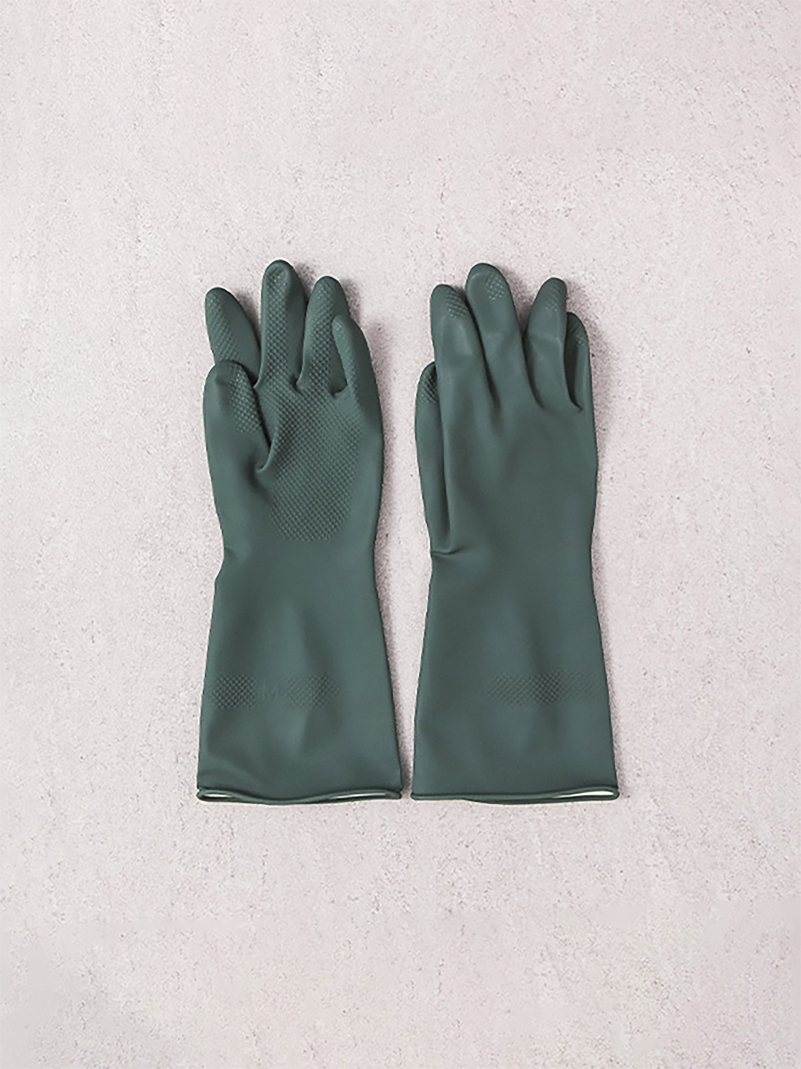 2 pairs of Taehwa color rubber gloves, olive green M