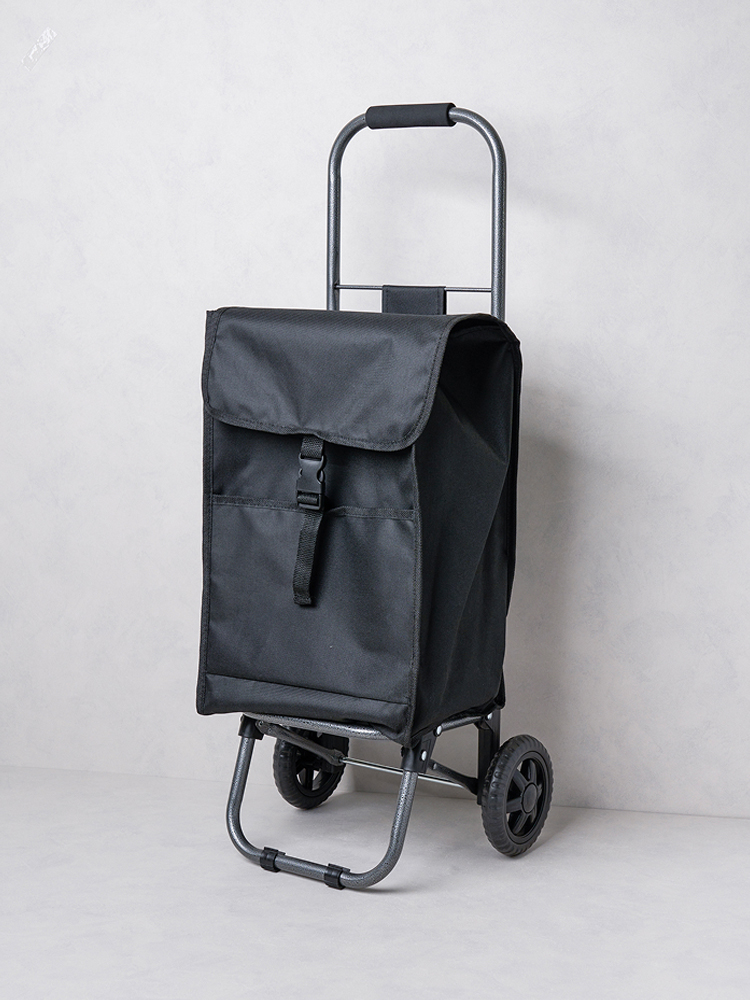 pocket cloth basket cart black