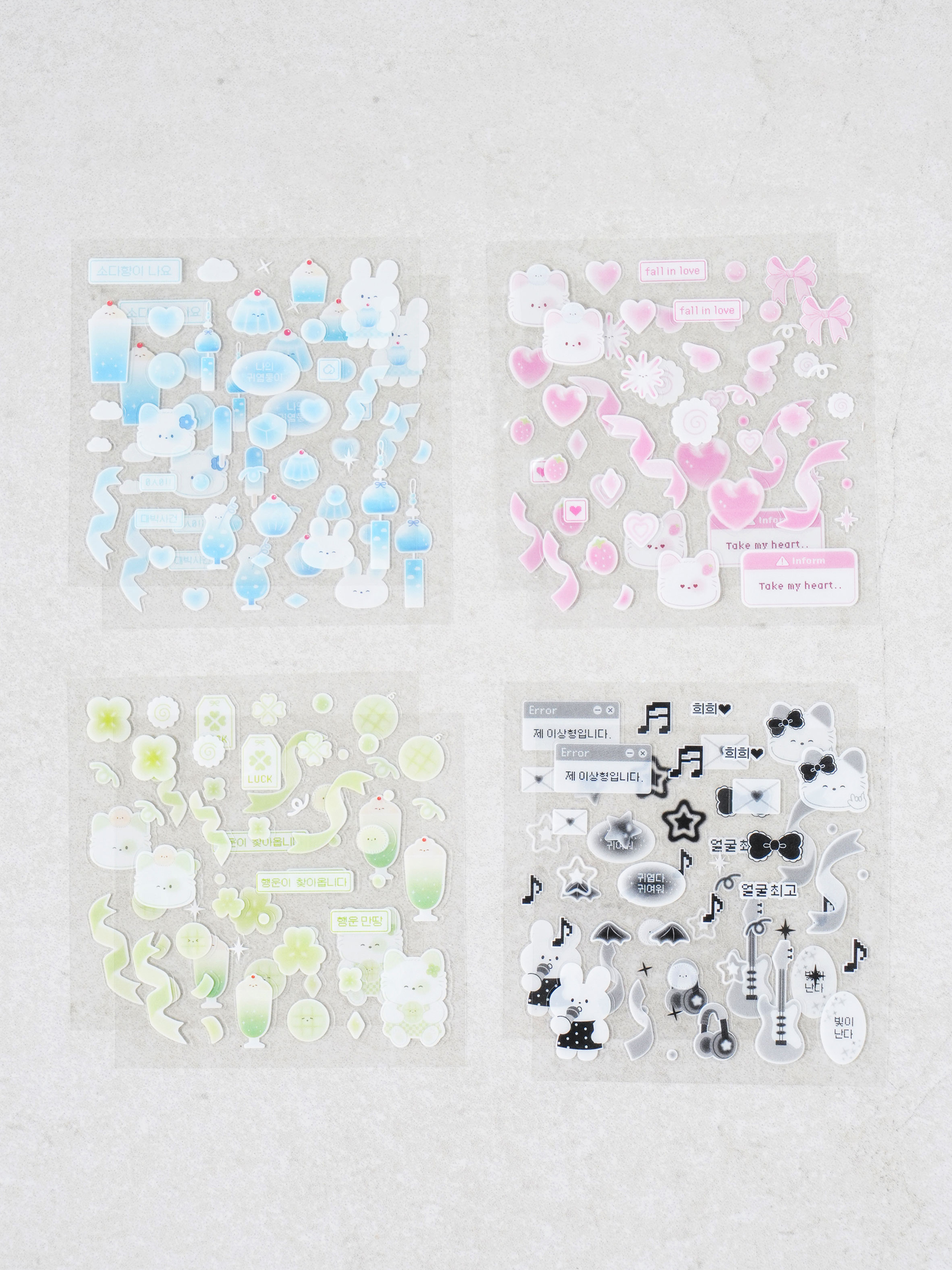 8 mini deco stickers
