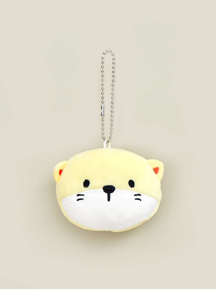 Cute otter face hanging doll yellow