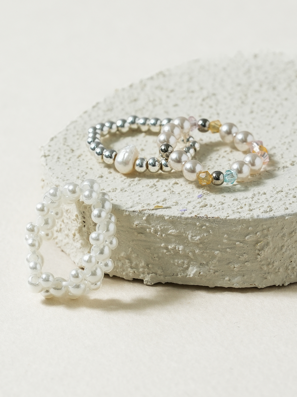 Bead ring set (3 pieces)