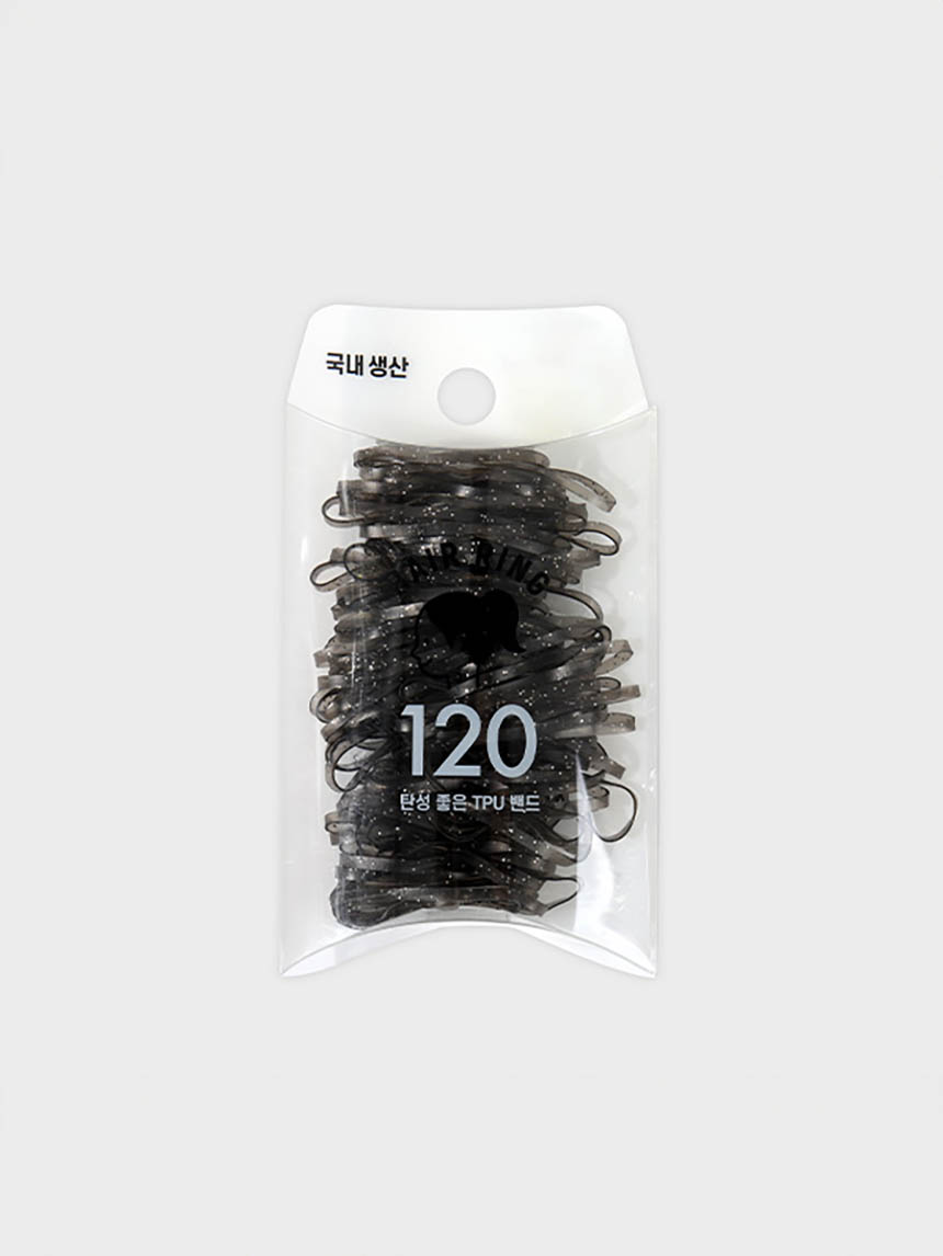 120 shiny black TPU bands