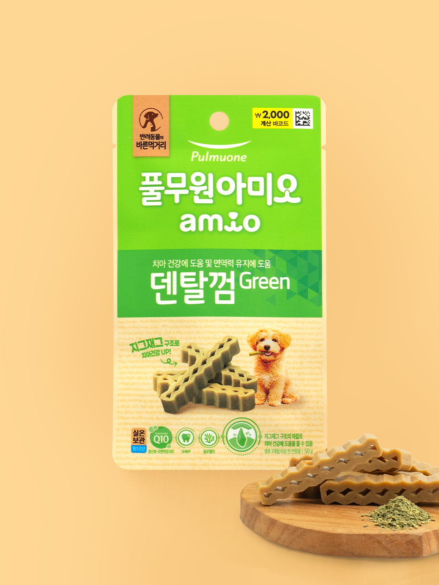 [Pet] Pulmuone Amio Dental Gum Green 50 g