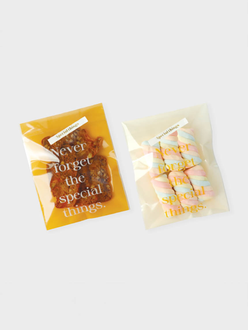 20 square sticker adhesive packaging bags