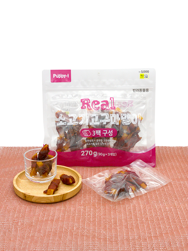 [Pet] Puppy Eye Beef Sweet Potato Roll 90 g