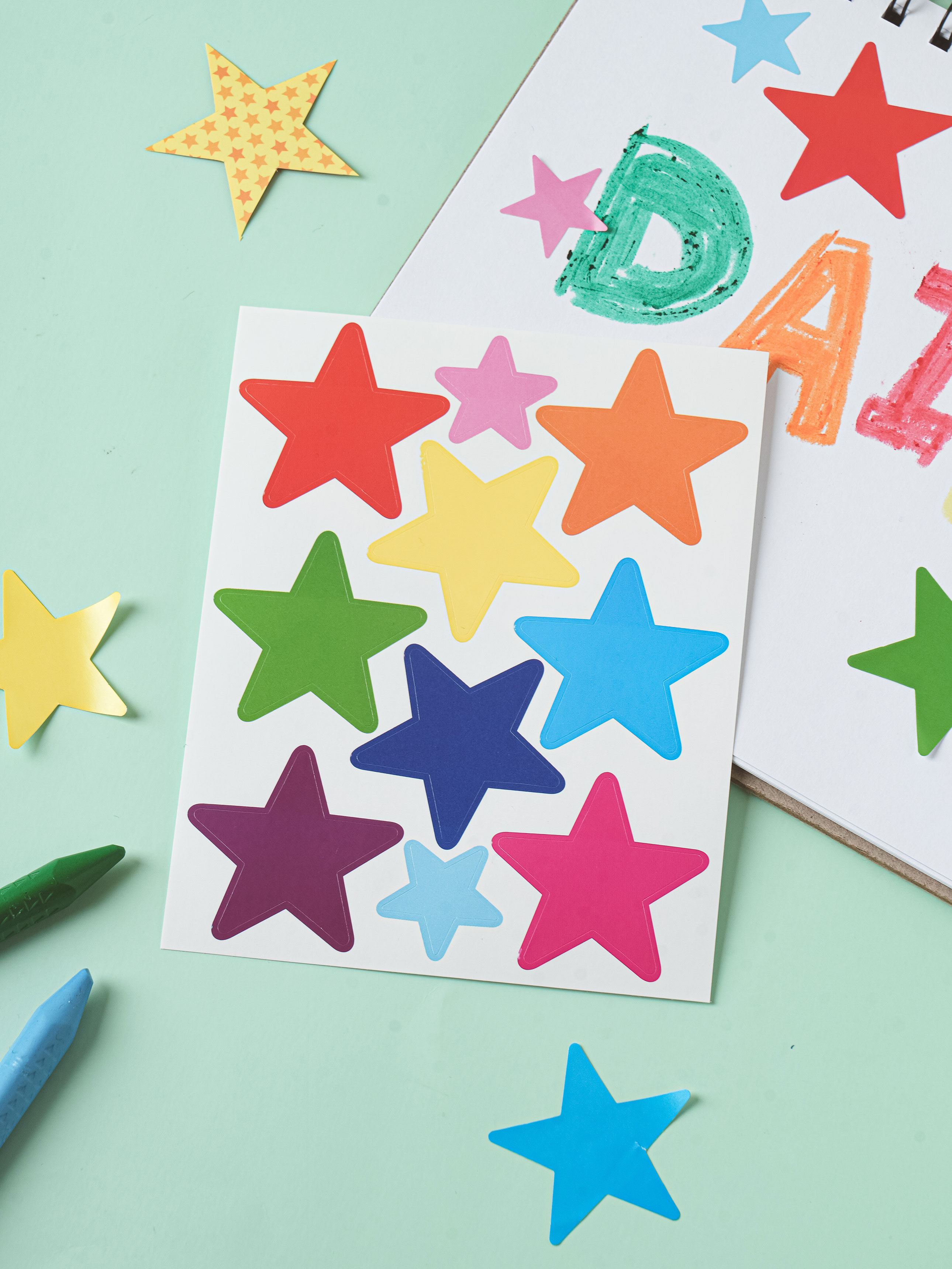 Paper Nara educational stickers 10 sheets