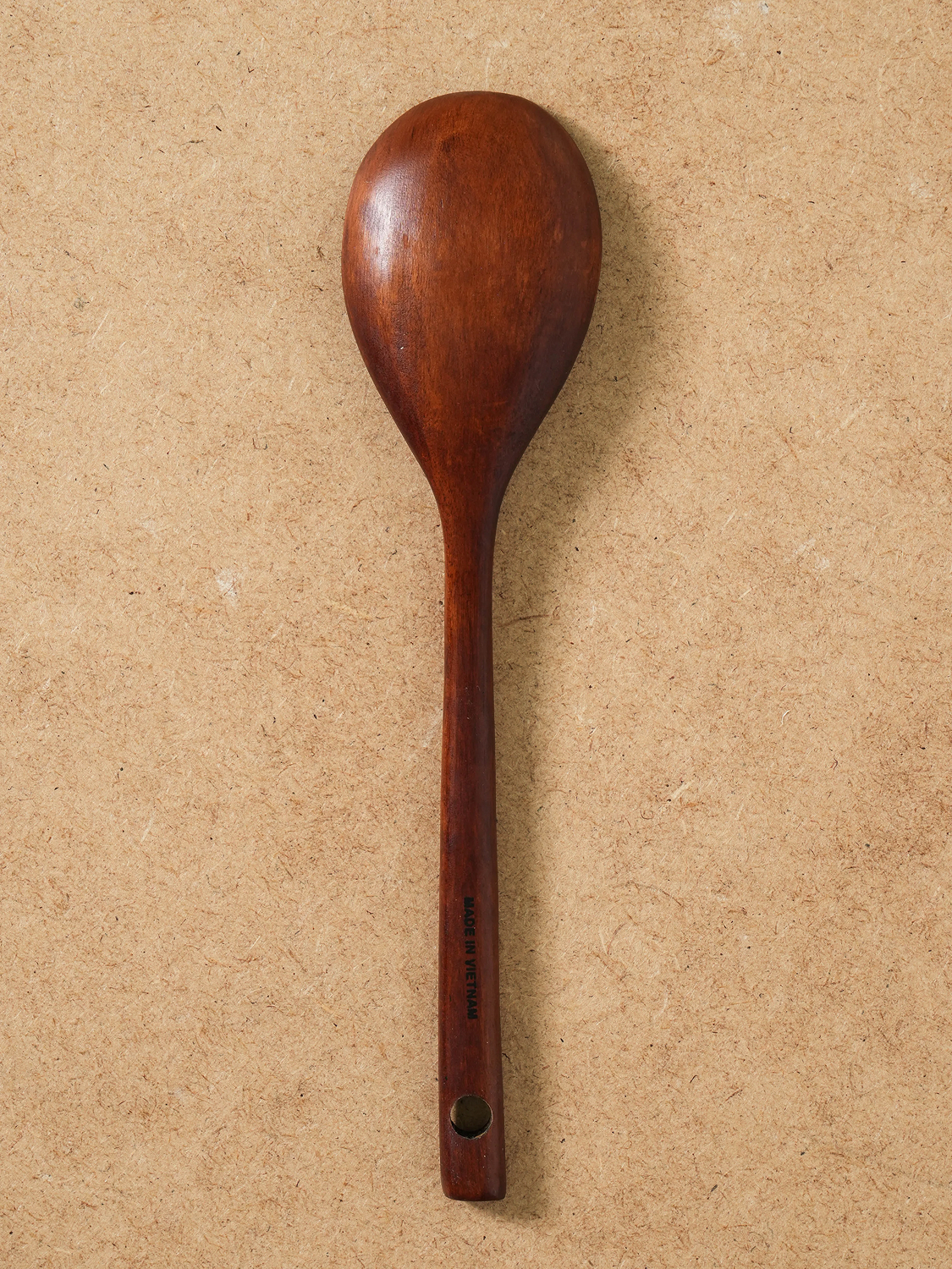 Lacquered round stir-fry spatula