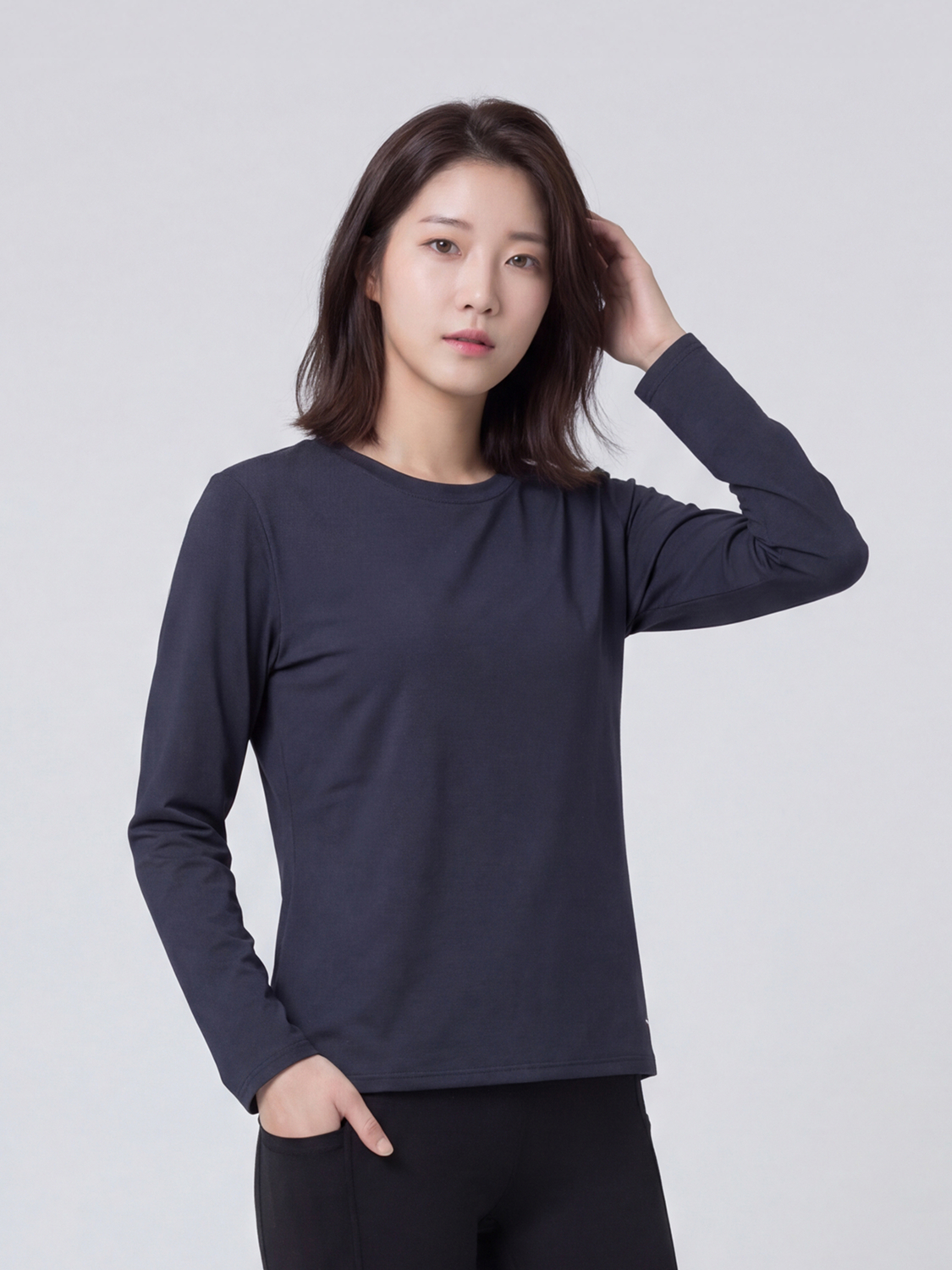 [Women] Sorona long sleeve standard fit 90/95/100 black
