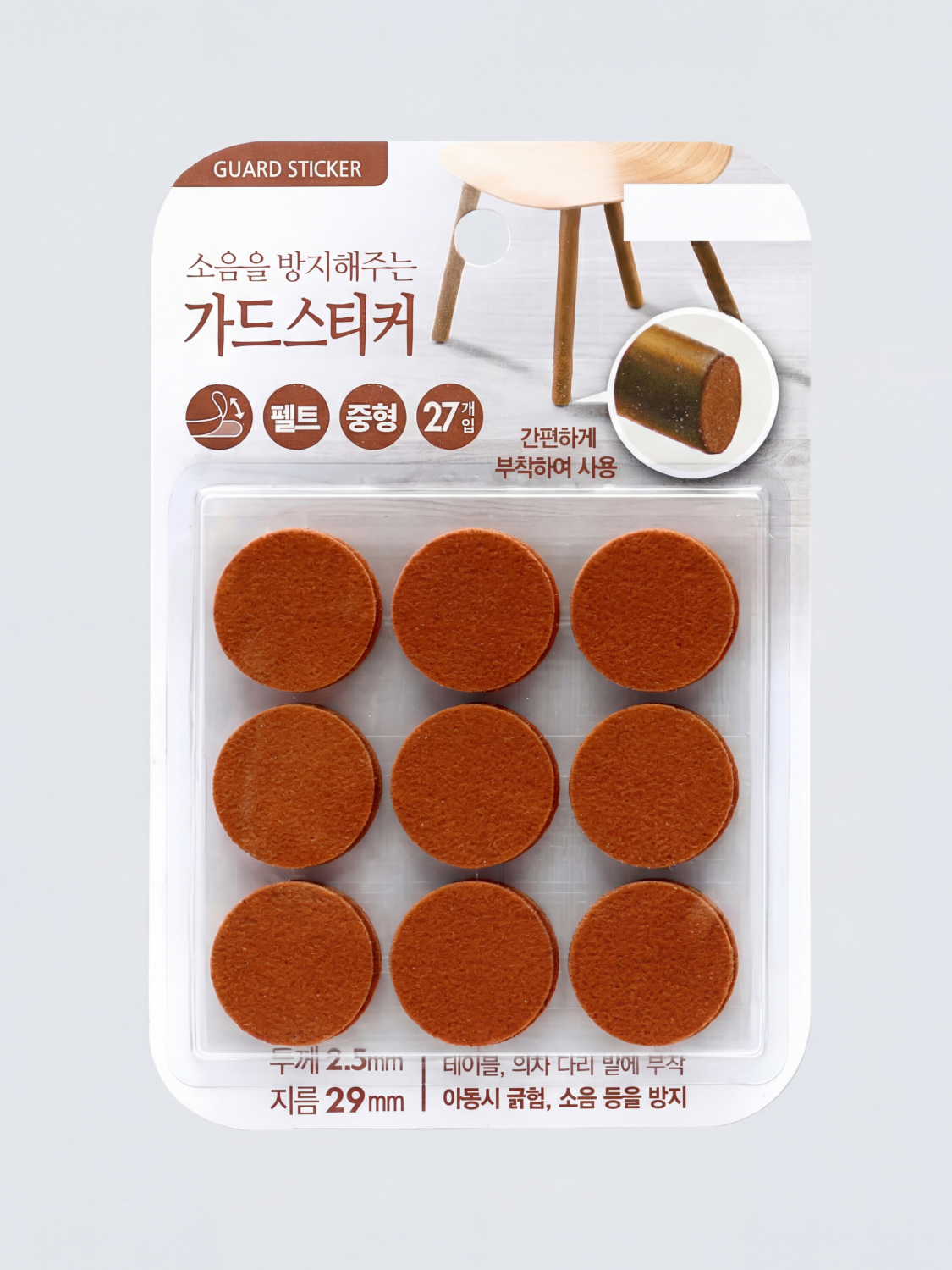 27P of circular guard stickers