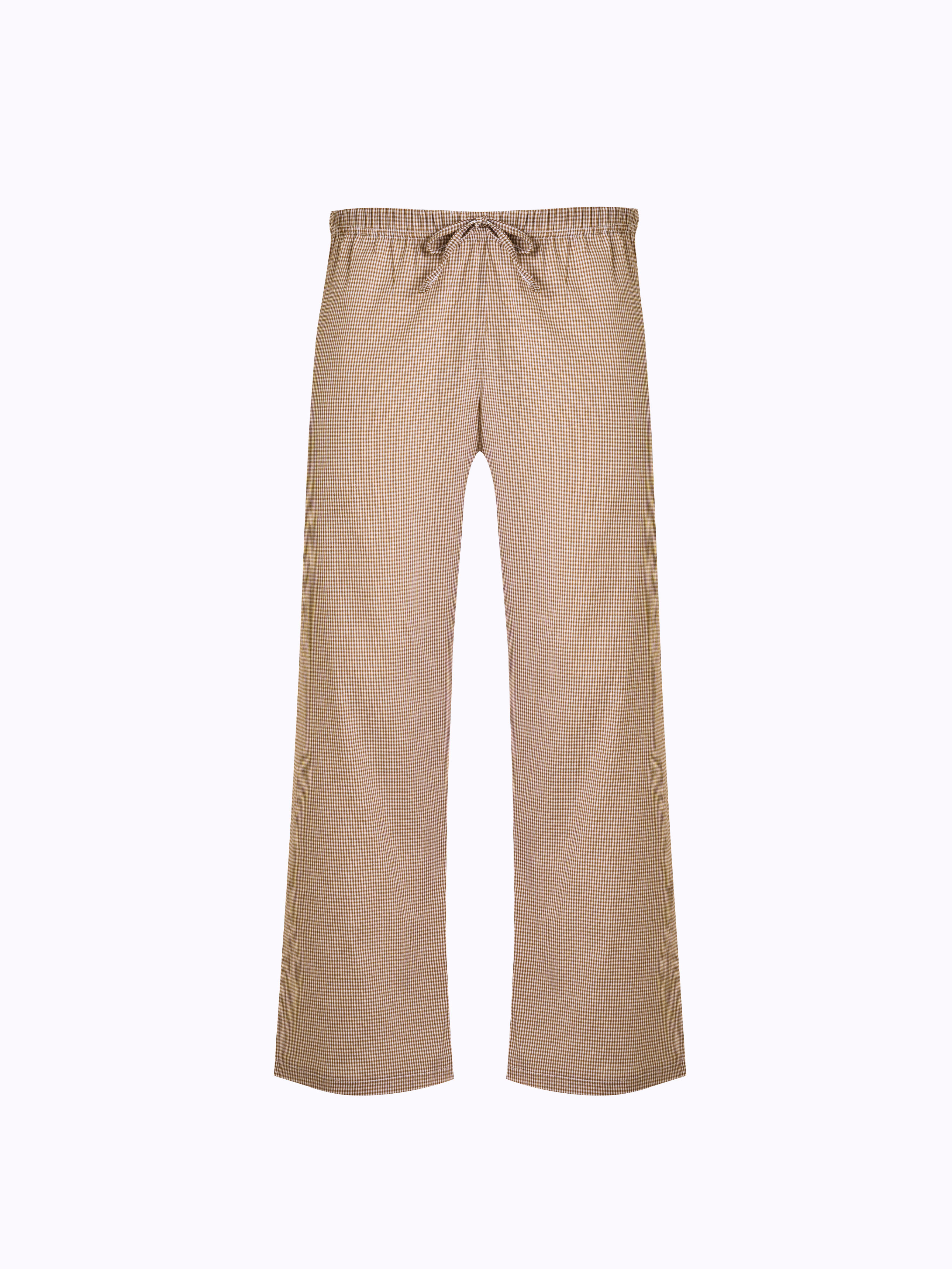 [Common] Cotton blend homewear 9/4 bottoms M brown