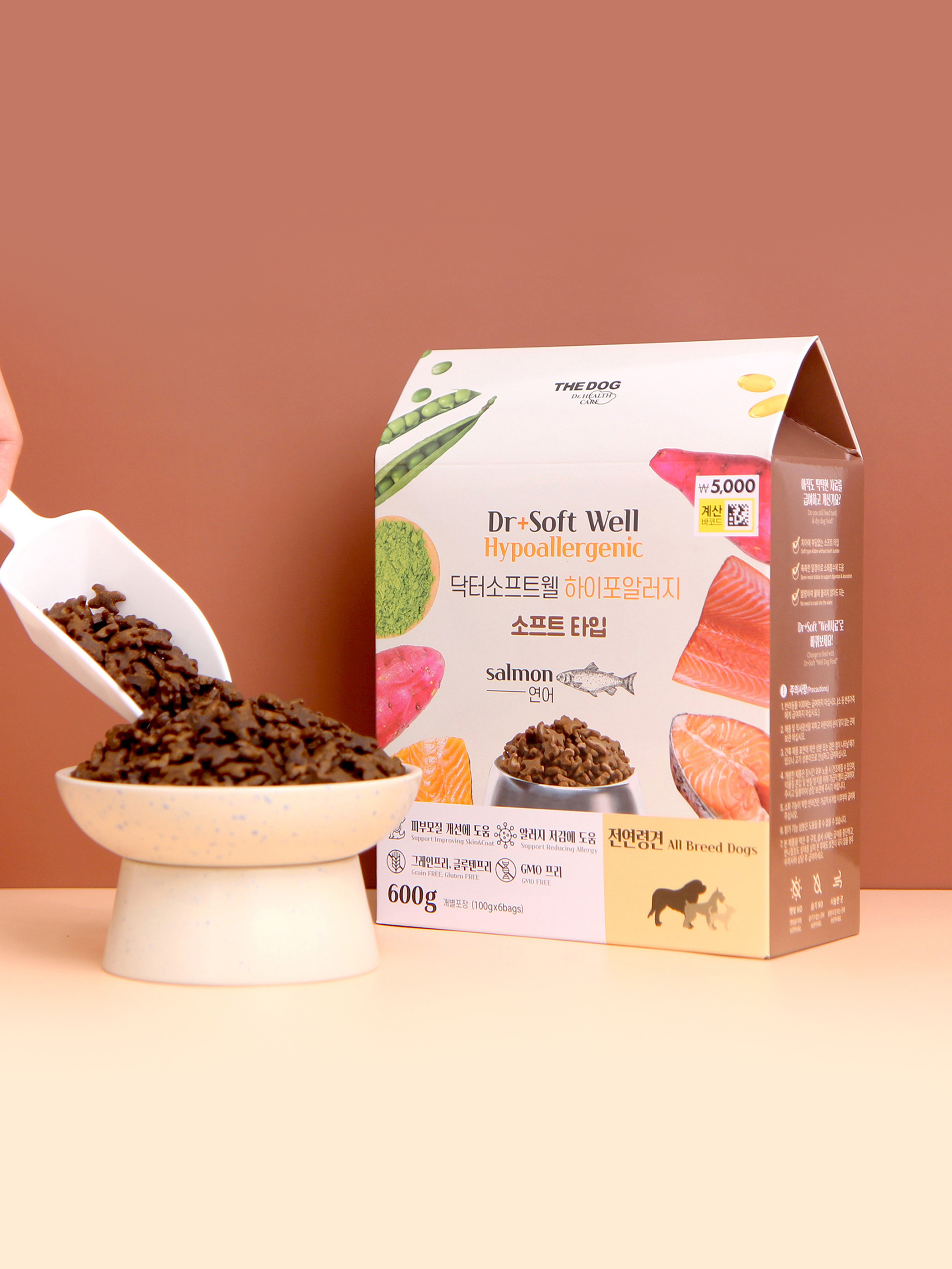 [Pet] The Dog Doctor Soft Well Hypoallergy 600 g Salmon Flavor